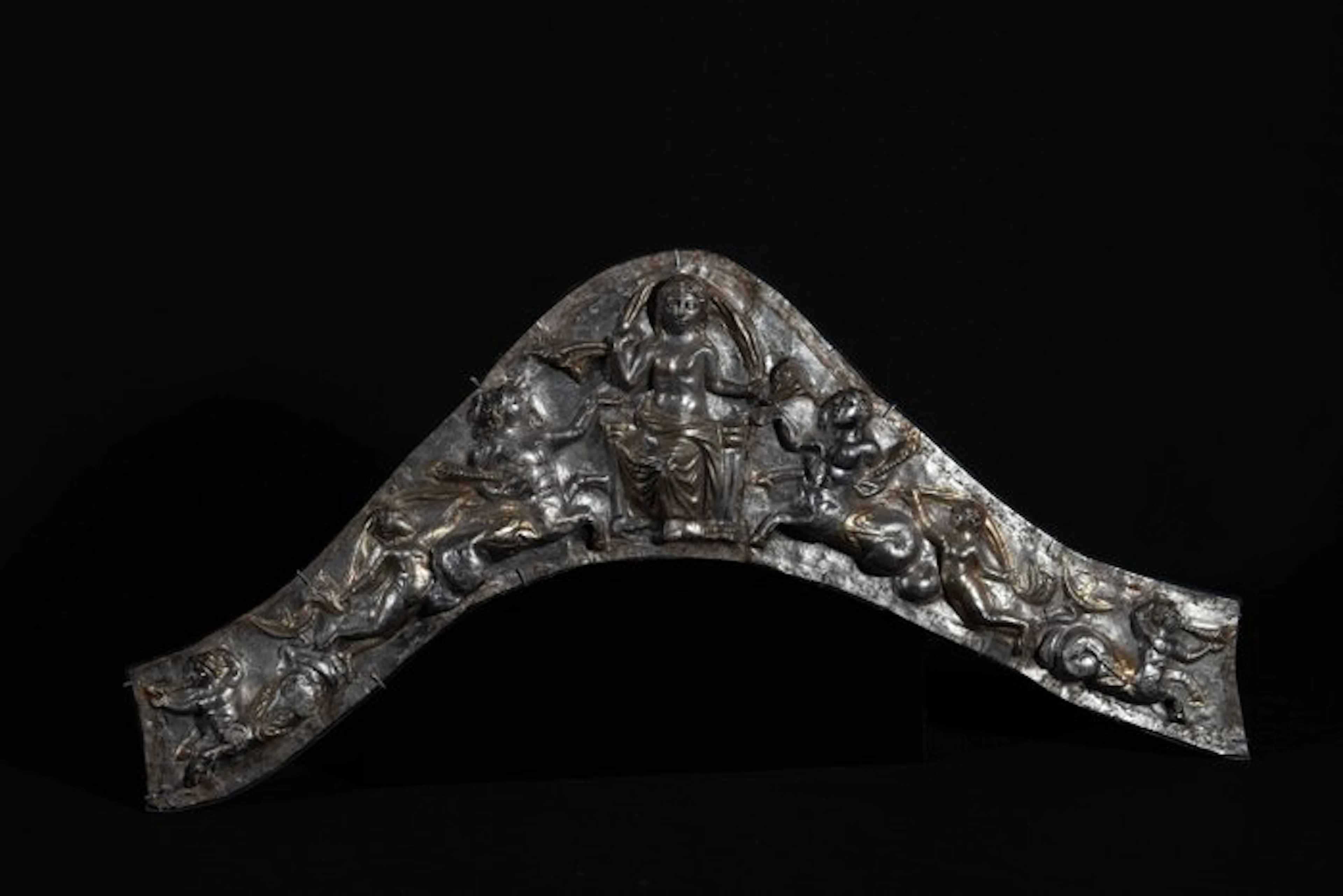 Ancient Roman Silver rare finial for a ceremonial chair