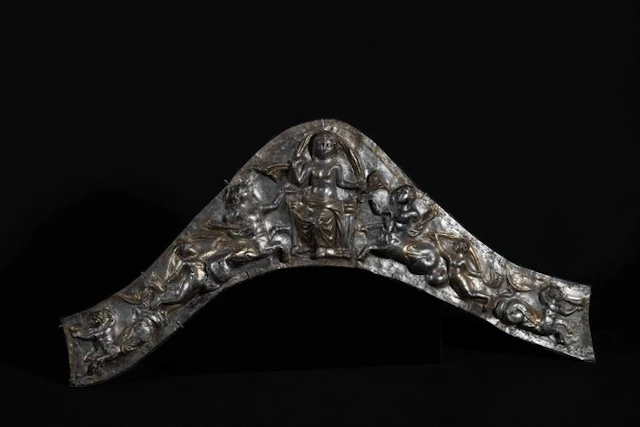 Ancient Roman Silver rare finial for a ceremonial chair