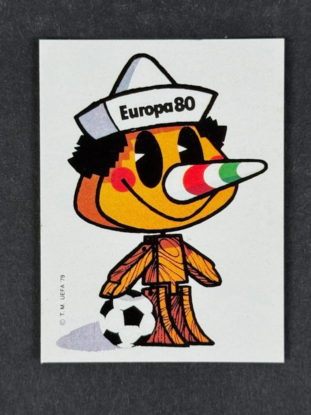 1980 Panini #22 Europa 80 Mascotte - 1 Sticker - Mint (M)