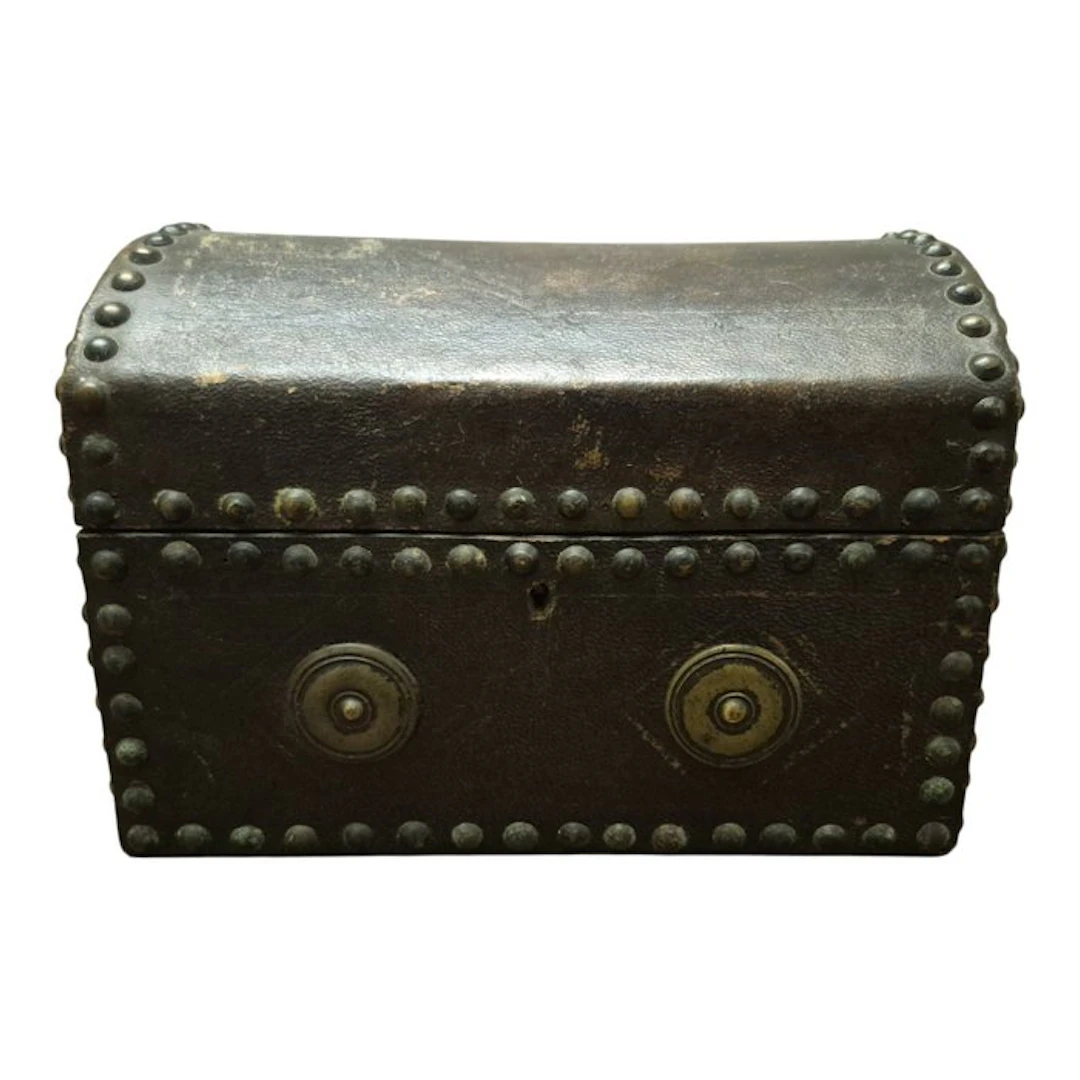 Storage trunk - Wood, Leather