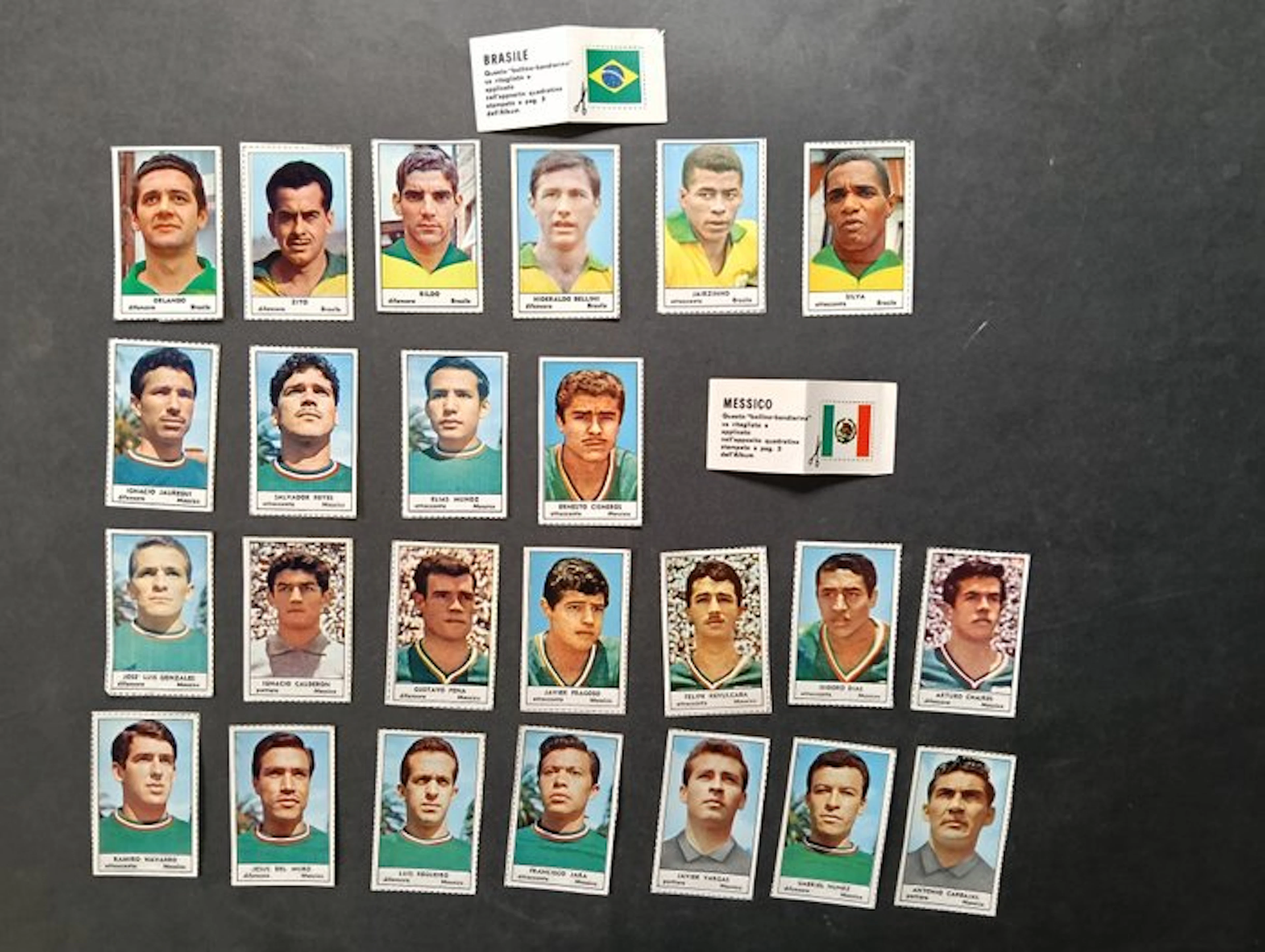 Calciatori Tempo England ’66 23 Figurine Brasile e...