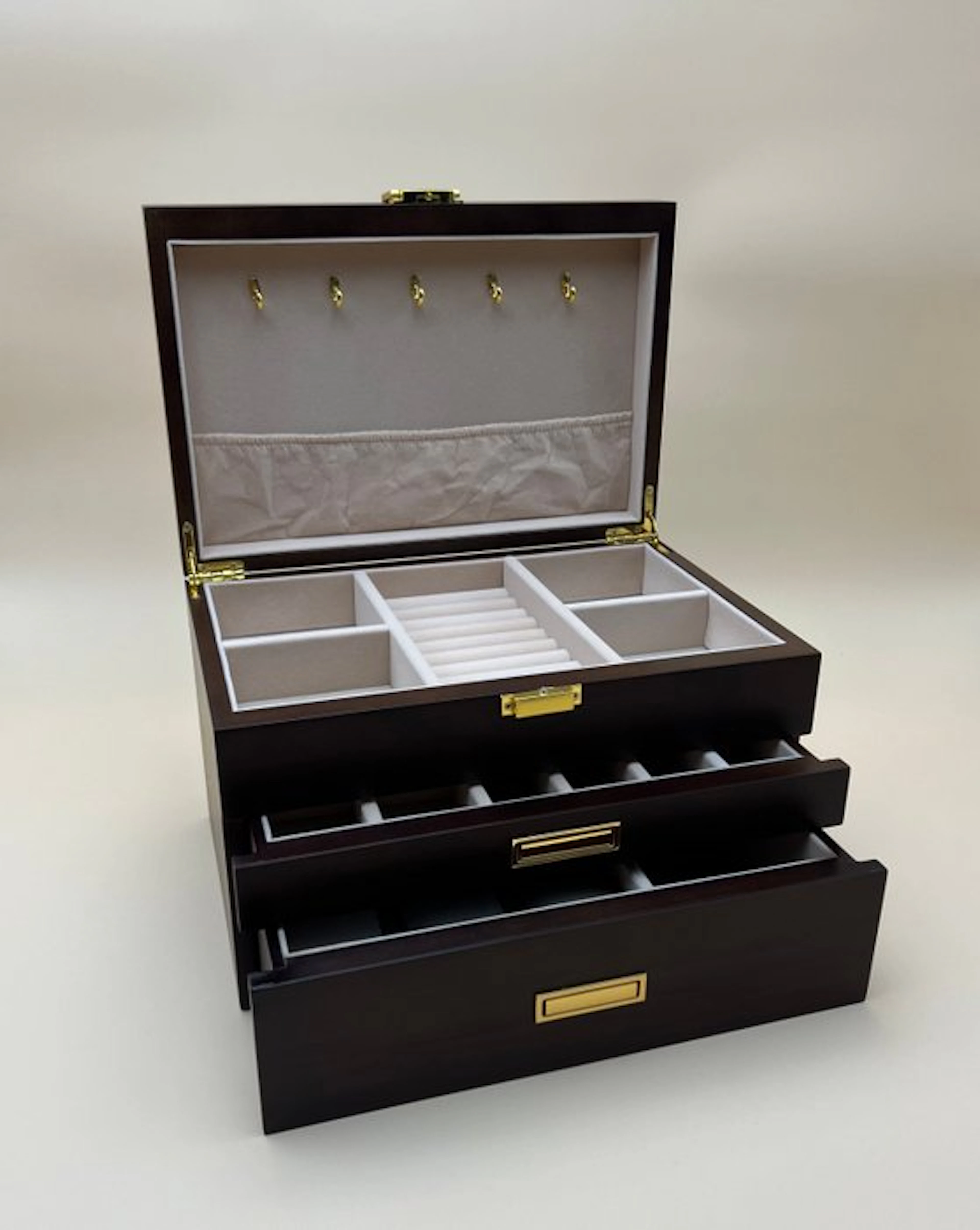 Jewellery box - 3 levels - Wood
