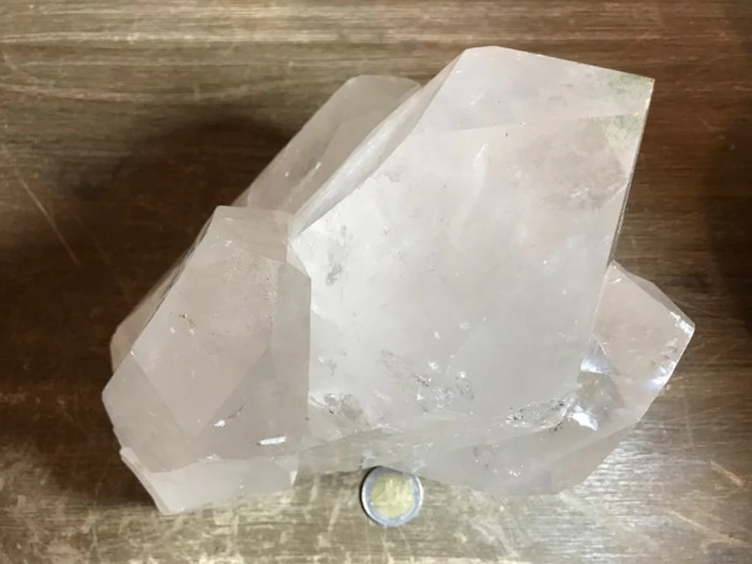 Rock crystal Crystal cluster - Height: 20 cm - Width: 18 cm- 5 kg - (1)