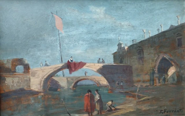 S. Ferranti (XIX-XX), Da Guardi - Capriccio veneziano - NO RESERVE