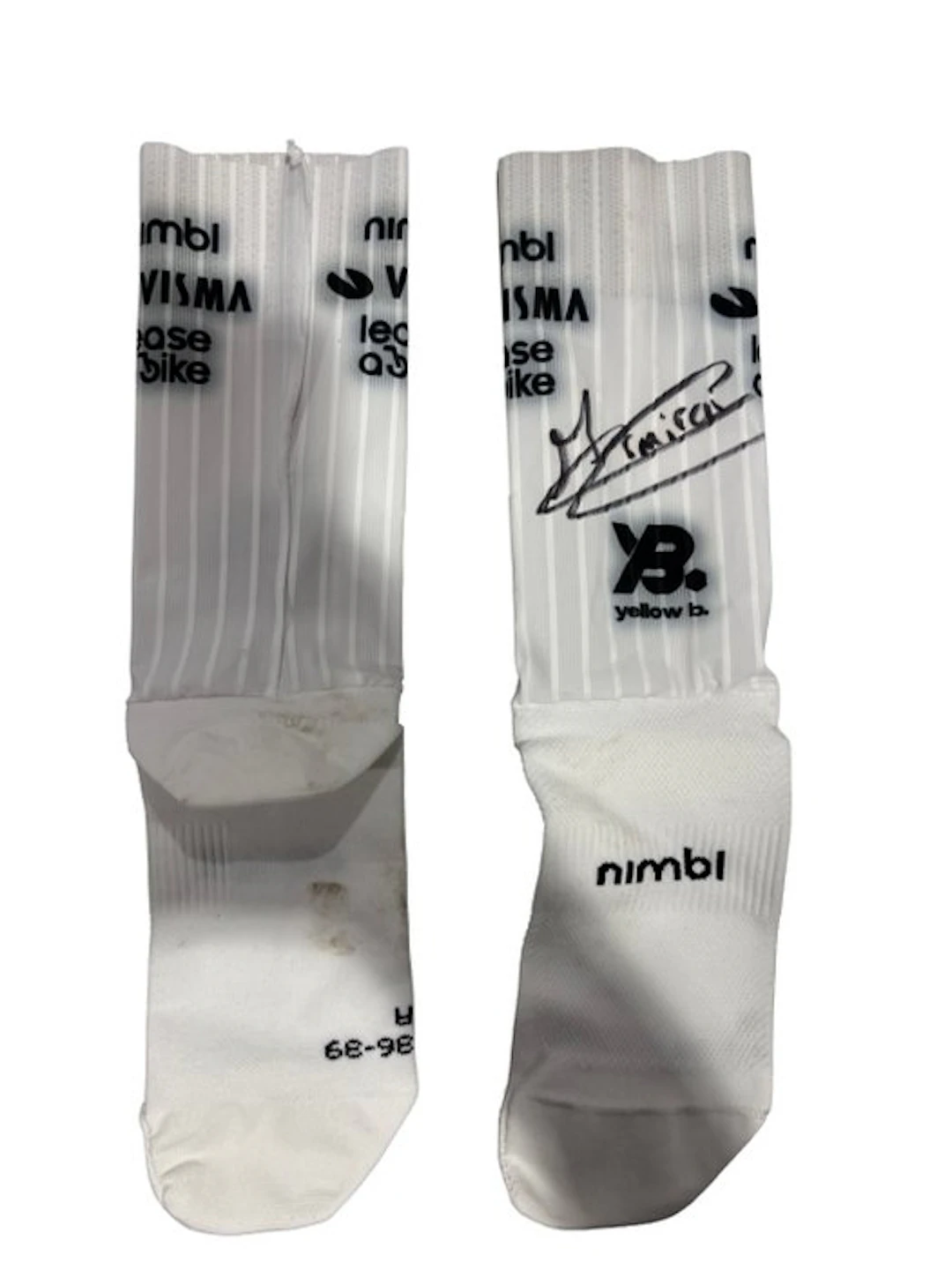 Team Visma | Lease a Bike - Signed Aero Socks - Edoardo Affini