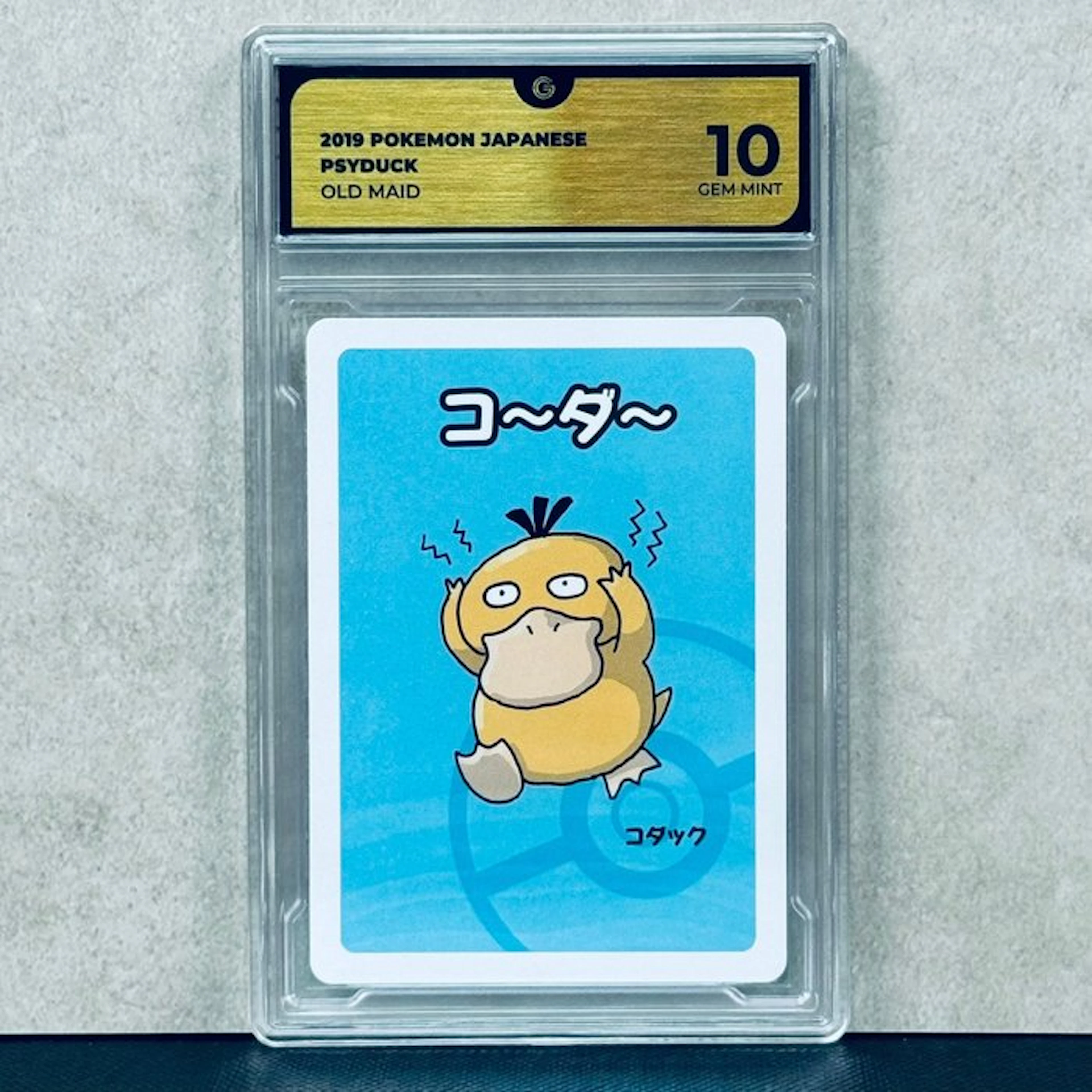 Pokémon Graded card - PSYDUCK 2019 POKEMON JAPANESE OLD MAID - Pokémon - GG 10