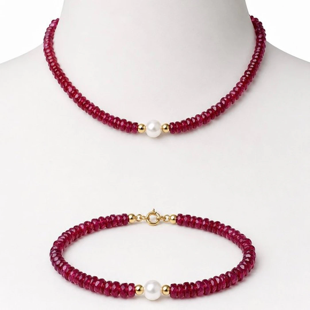 No reserve price - Necklace - 18 kt. Yellow gold - Pearl