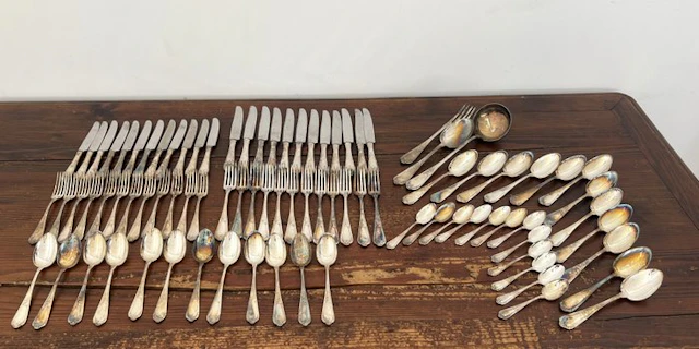 Broggi - Cutlery set (87) - Steel, Silverplated