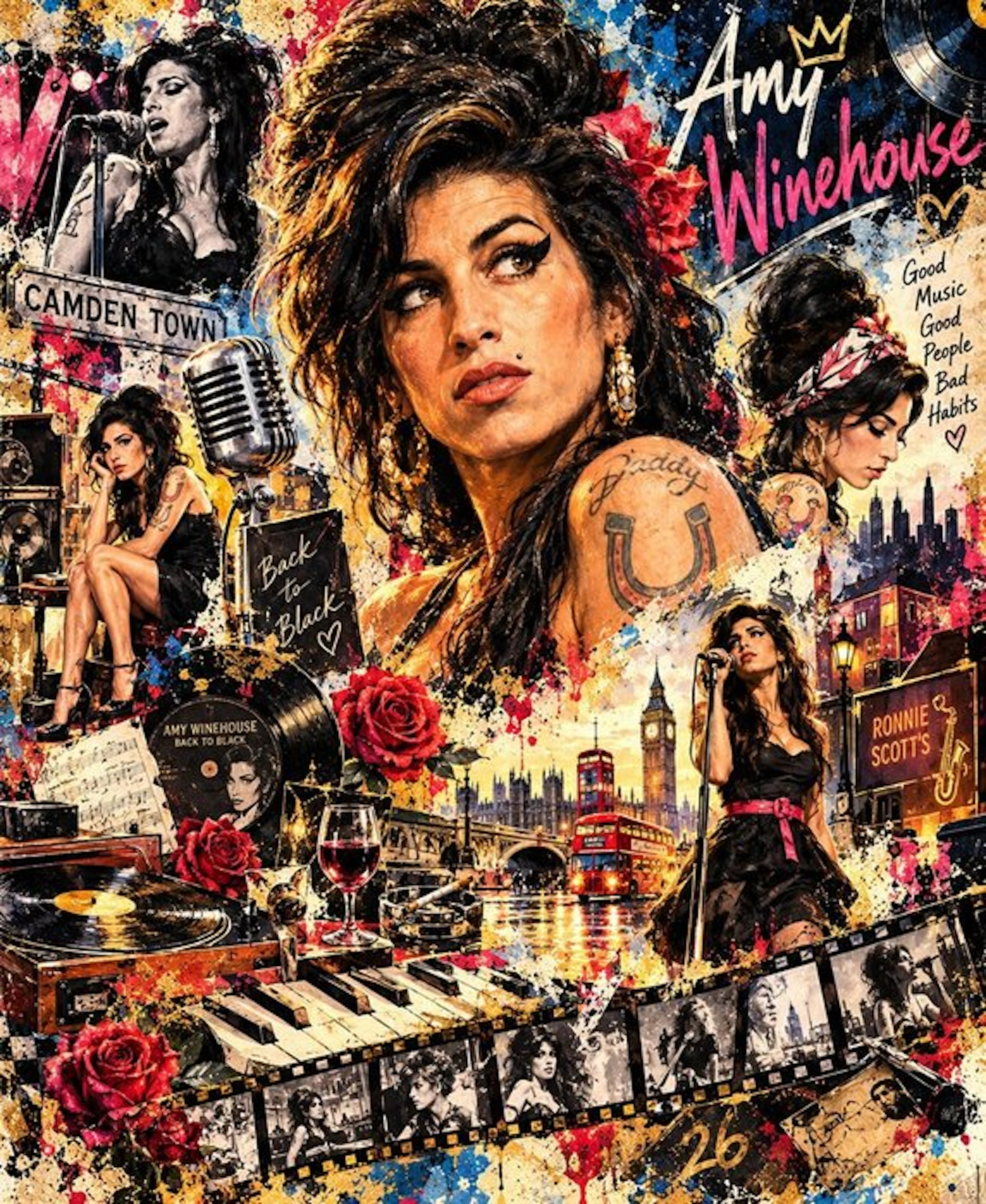 New! Amy Winehouse V2 - 2026 45x55 Cm