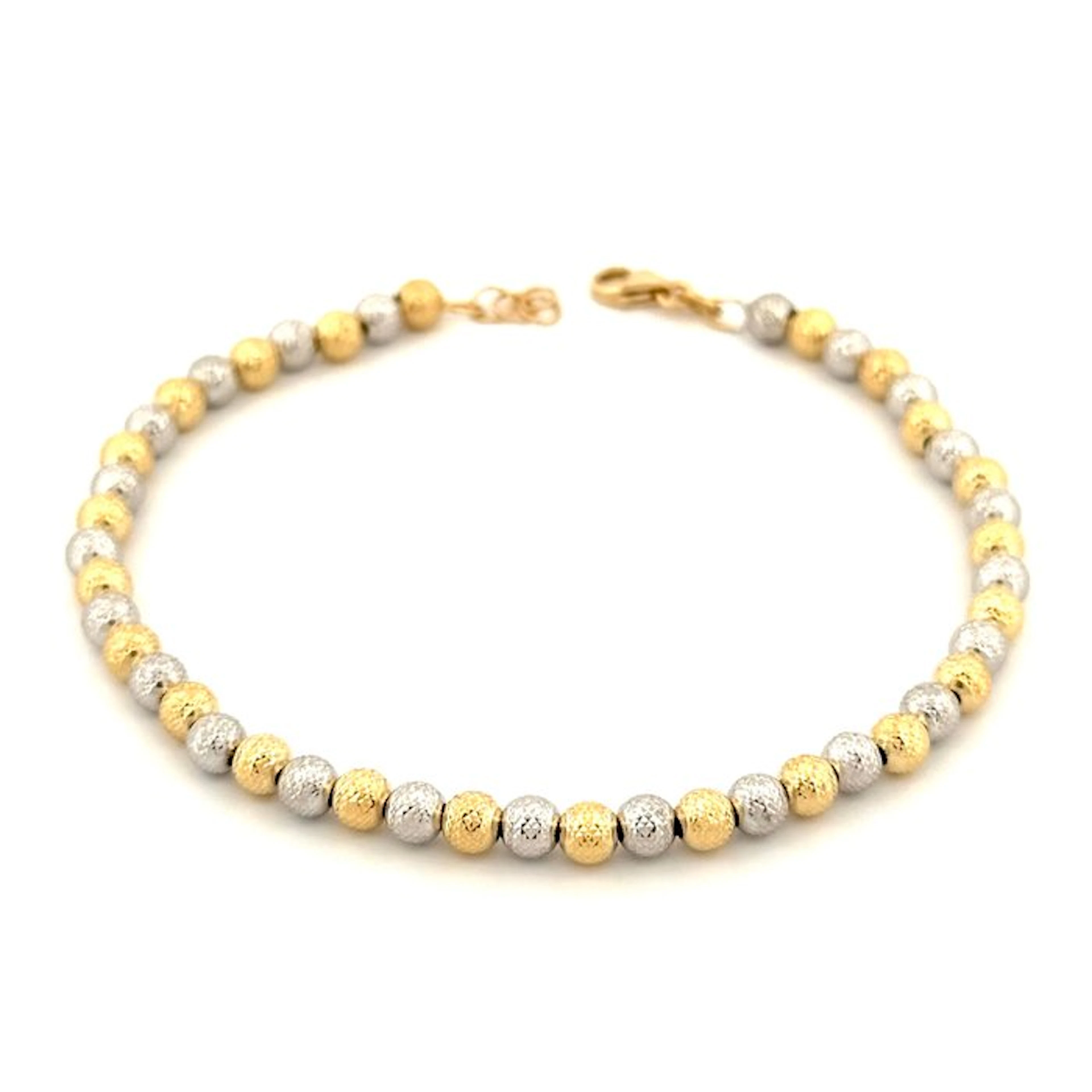 Bracelet - 18 kt. Yellow gold, White gold - “Gold Art”