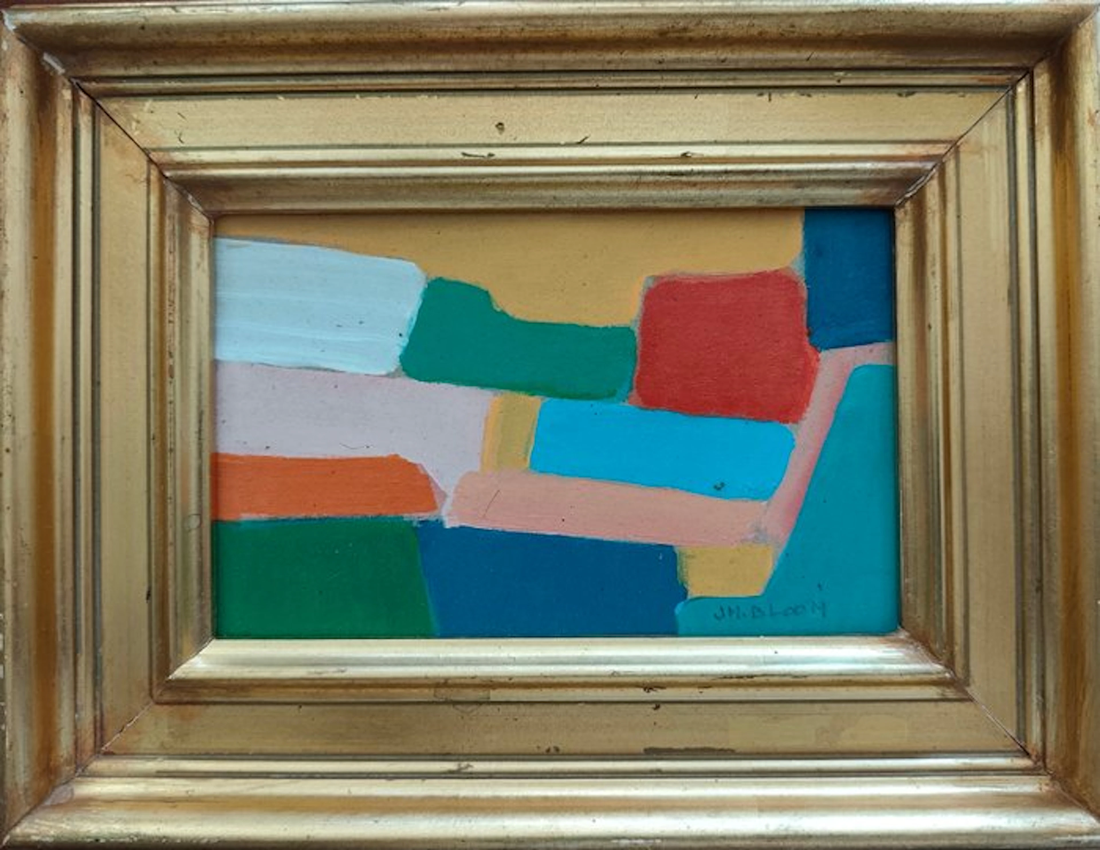 Jean-Marie Bloom (1947) - Abstraction géométrique texturée