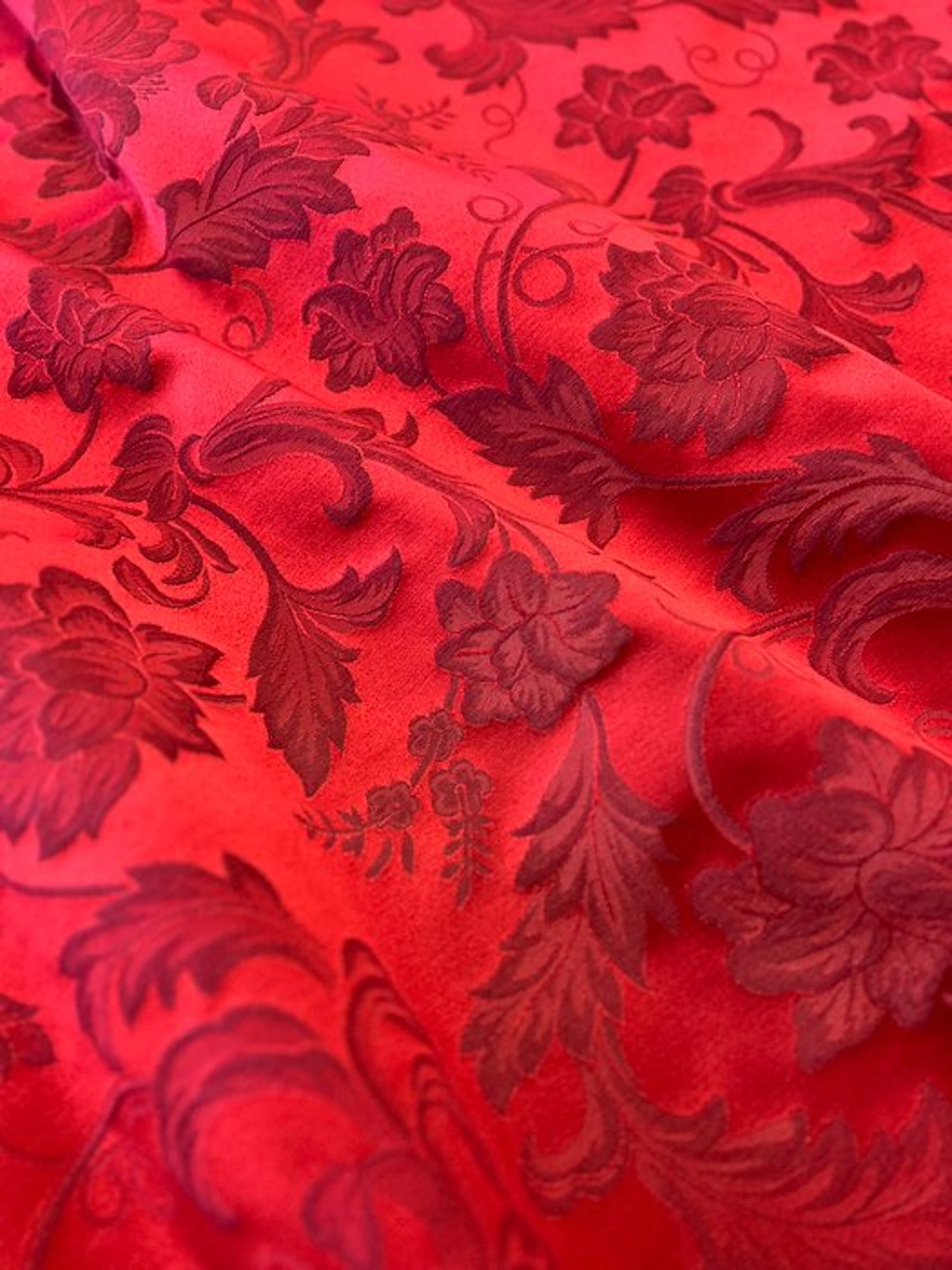 San Leucio - elegant damask upholstery fabric in French Rococo style