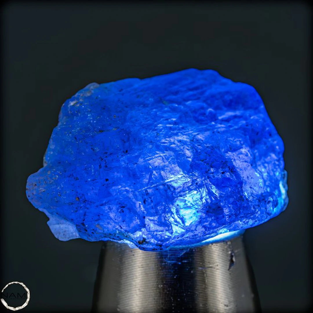 Natural, rarely clear Tanzanite