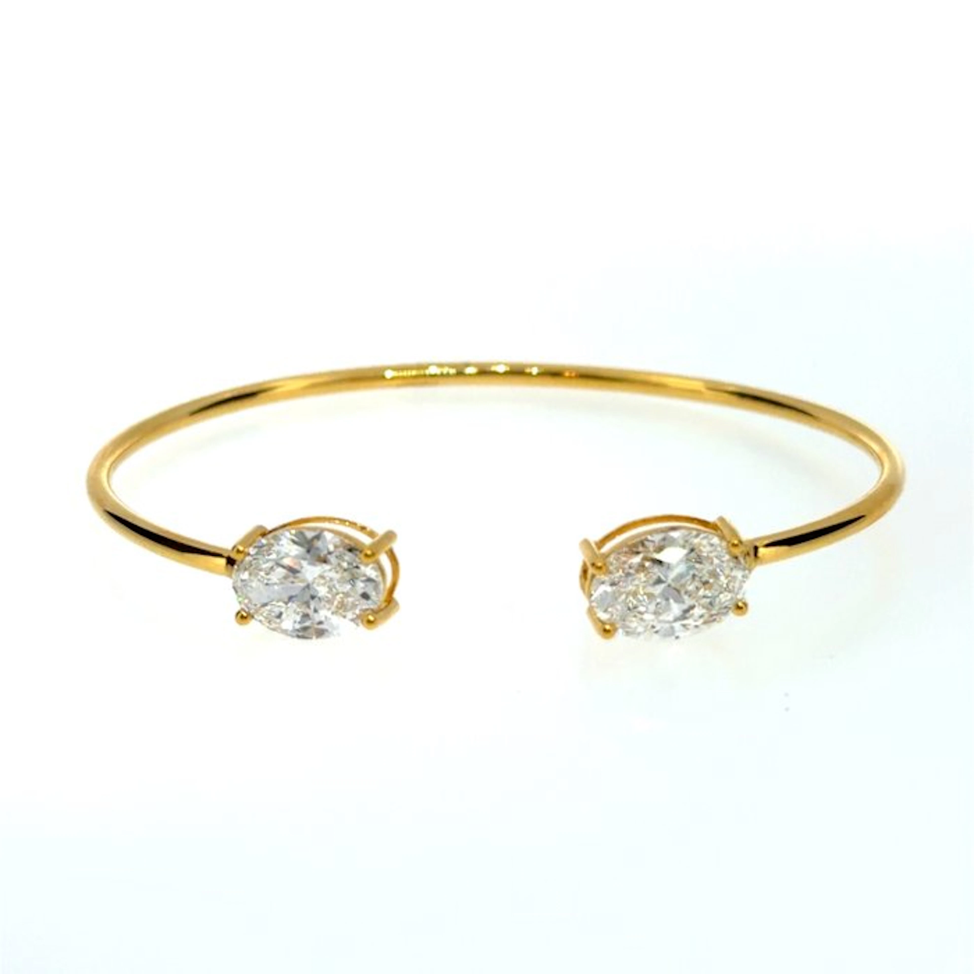 Bracelet - 14 kt. Yellow gold - 7.01ct. tw. Diamond (Lab-grown)