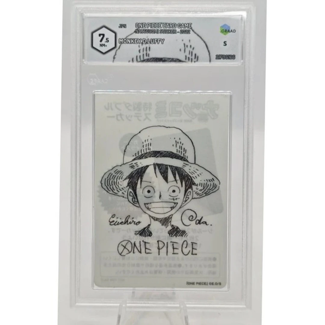 Natsucomi 2022 Eiichiro Oda Signed Graded card - One Piece - Monkey D