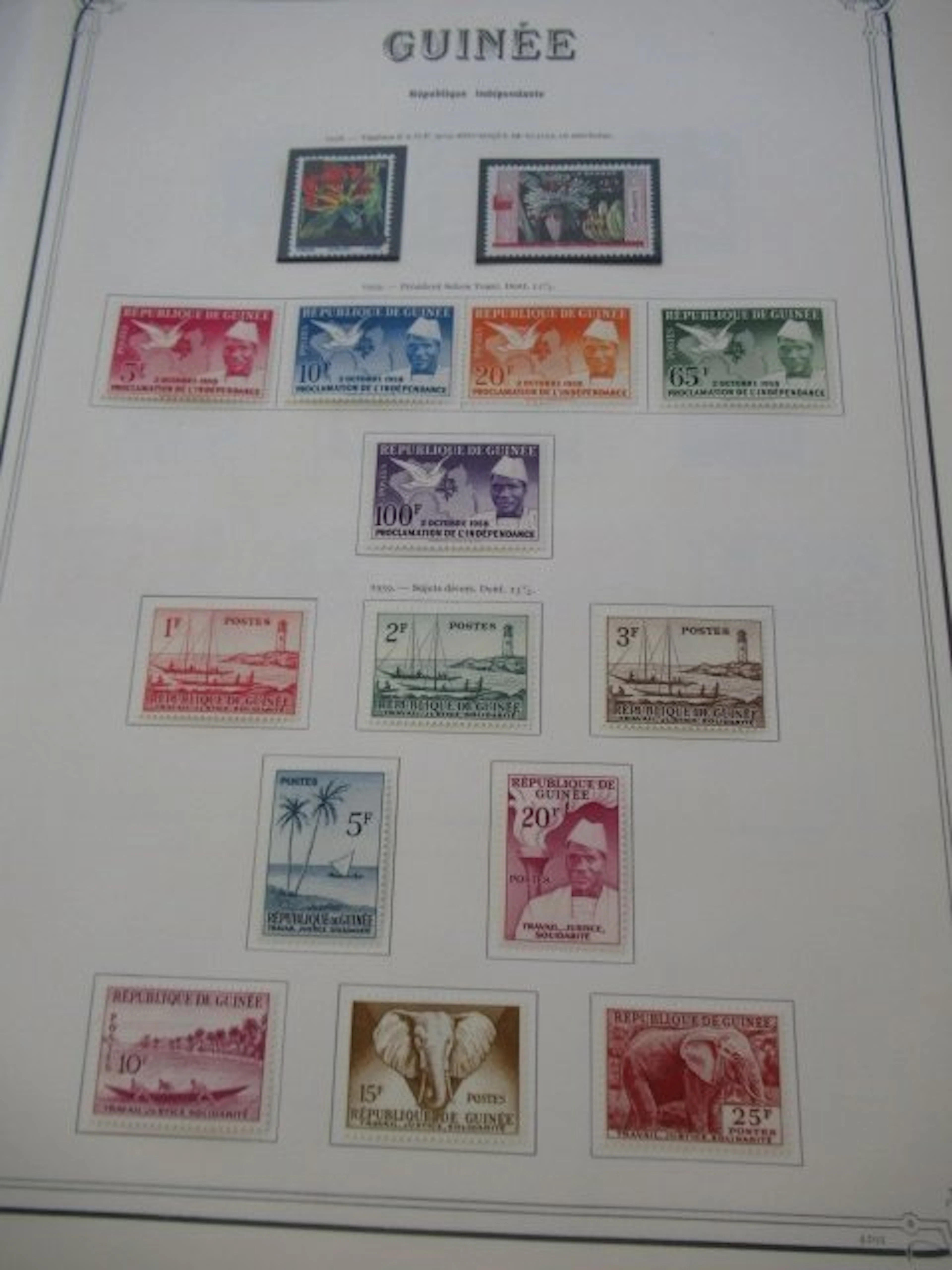 Guinea - stamp collection