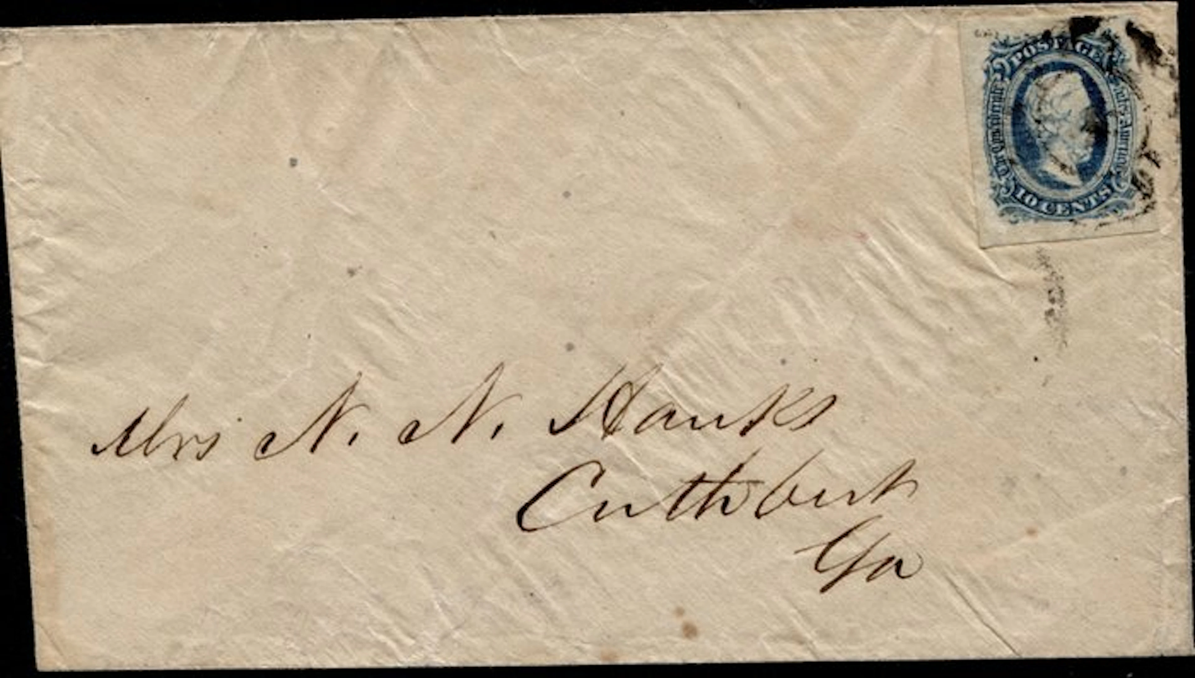 United States - Confederate States 10-cent stamp (Jefferson Davis)