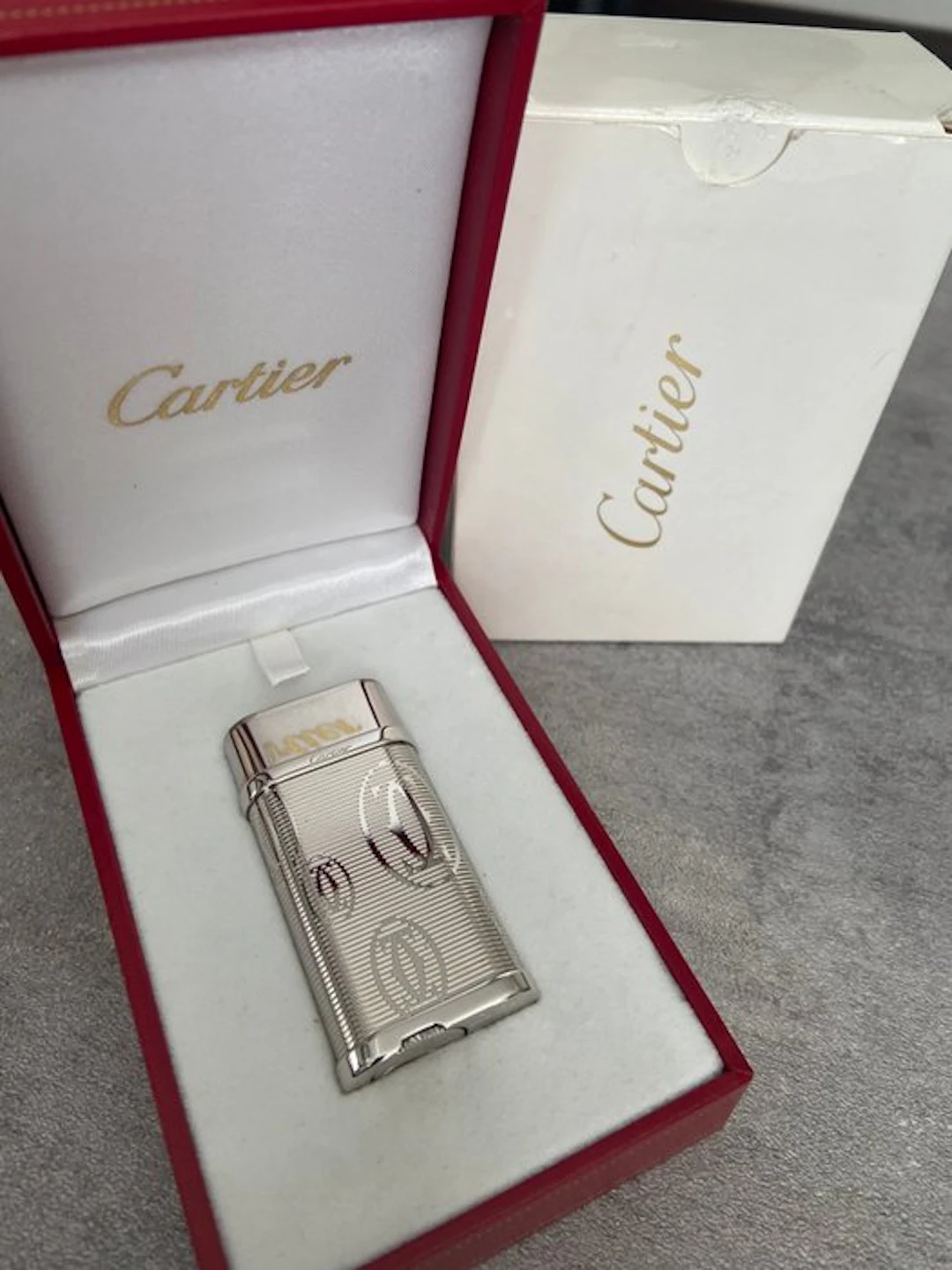 Cartier - Lighter - Steel, Platinum plated