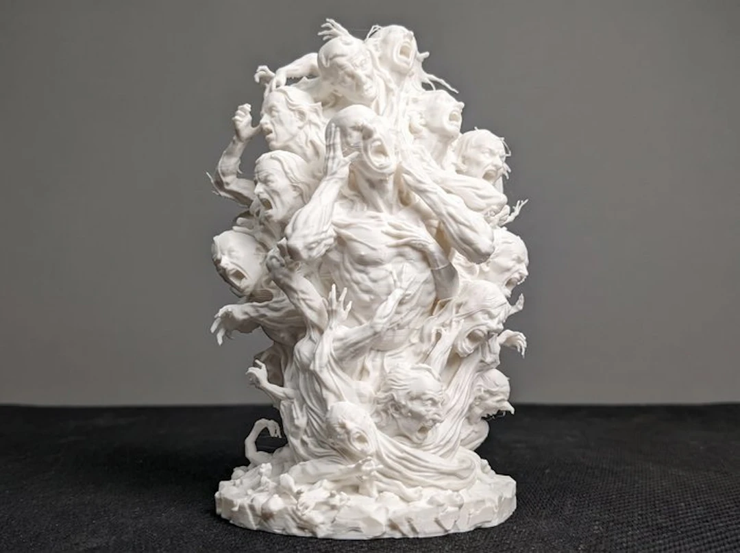 Sculpture, Torre dell' agonia - 180 mm - Resin, Plastic
