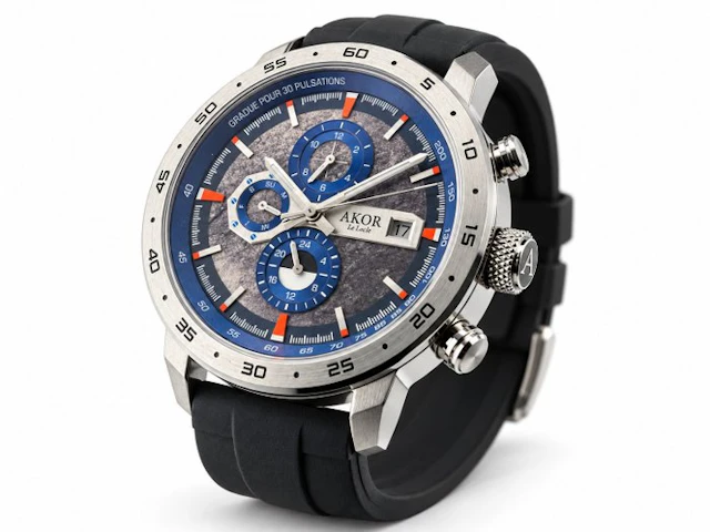 AKOR Le Locle - Astrograde Blue Chronograph Automatique...