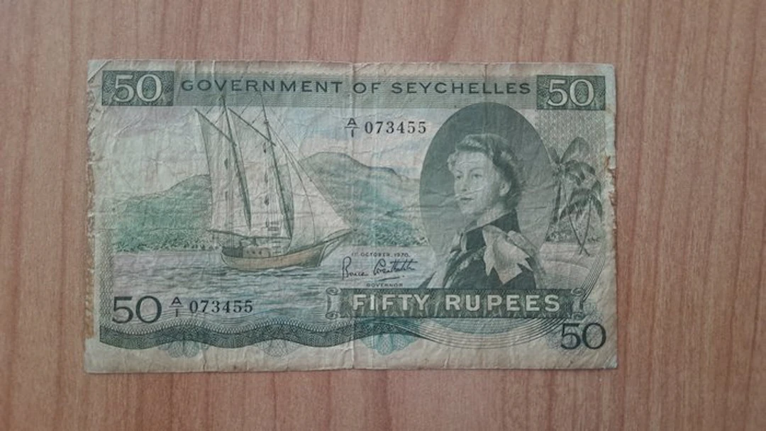 Seychelles. - 50 Rupees - 1970 - Pick 17c (No reserve price)