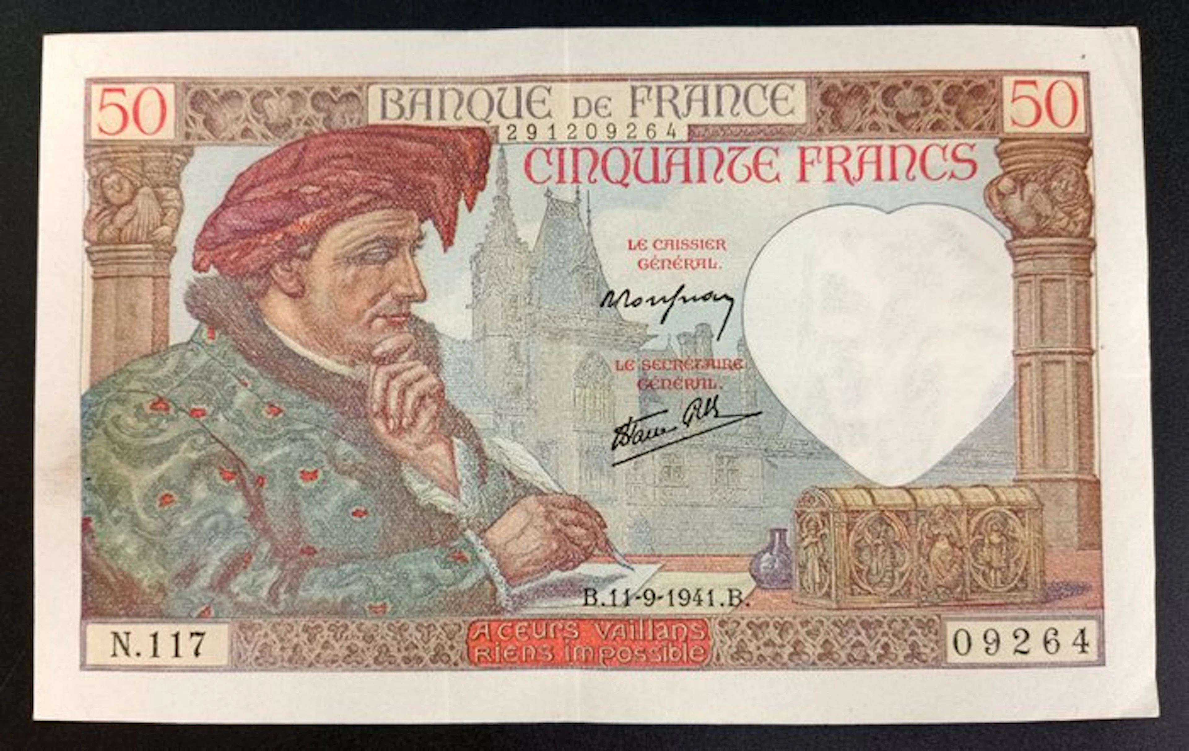 France. - 50 Francs - 11/09/1941 - Fayette 19-14 (No reserve price)