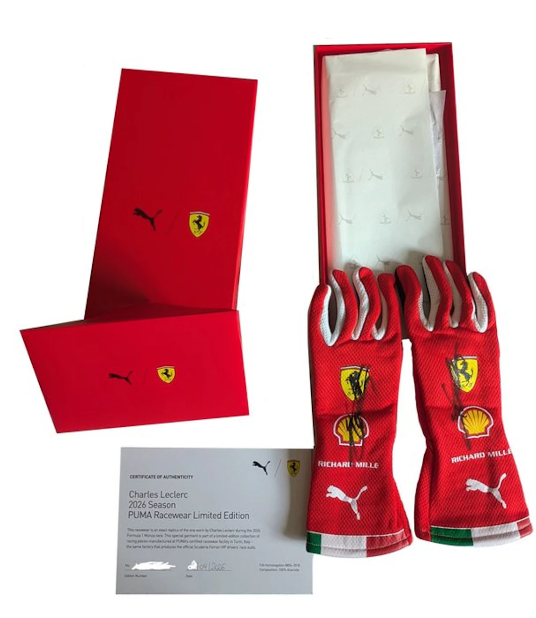 Ferrari - Gp Monza 2026 - Charles Leclerc - 2026 - Replica race gloves