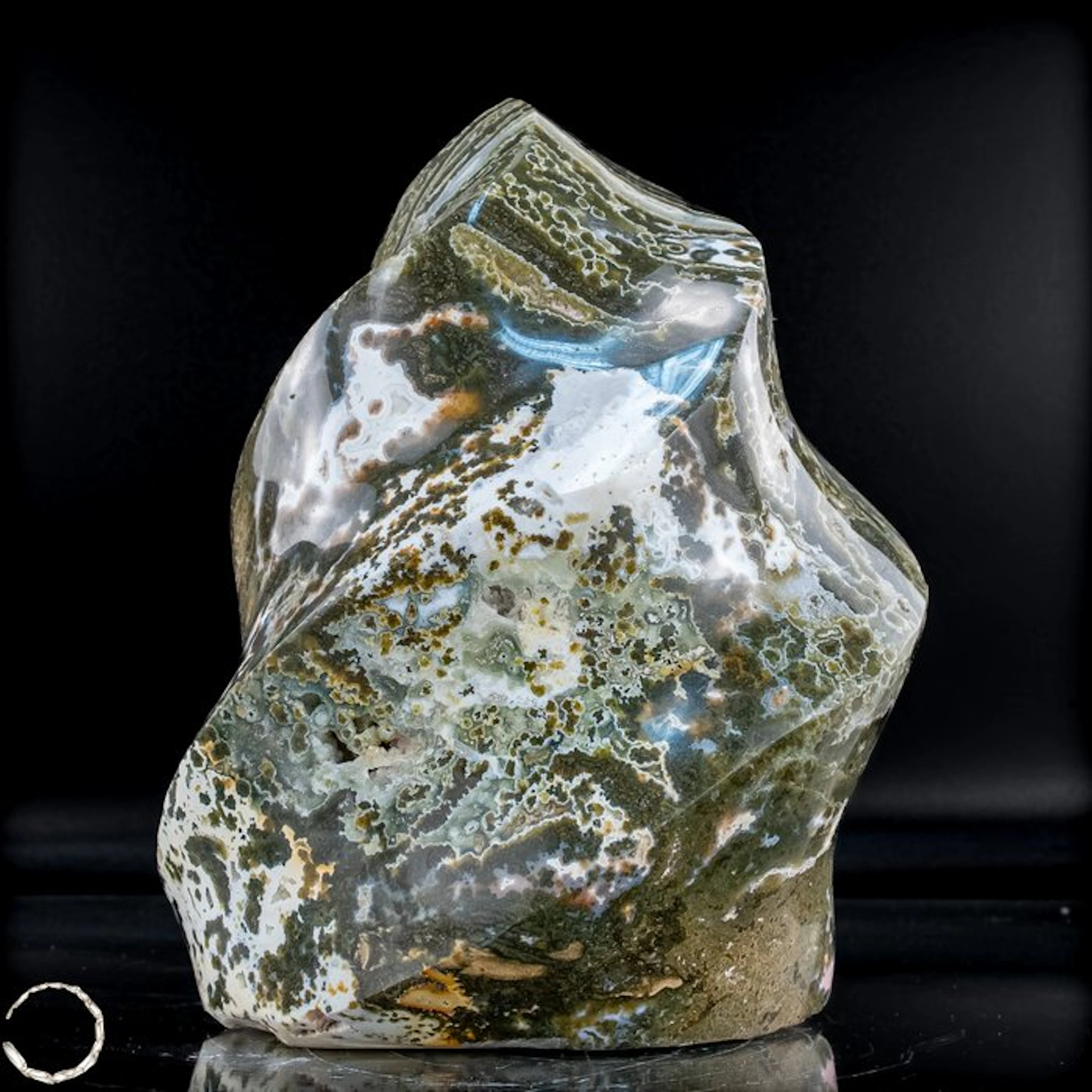 Ocean Jasper Flamme – An artistic play of color and form Flame- 2508.17 g