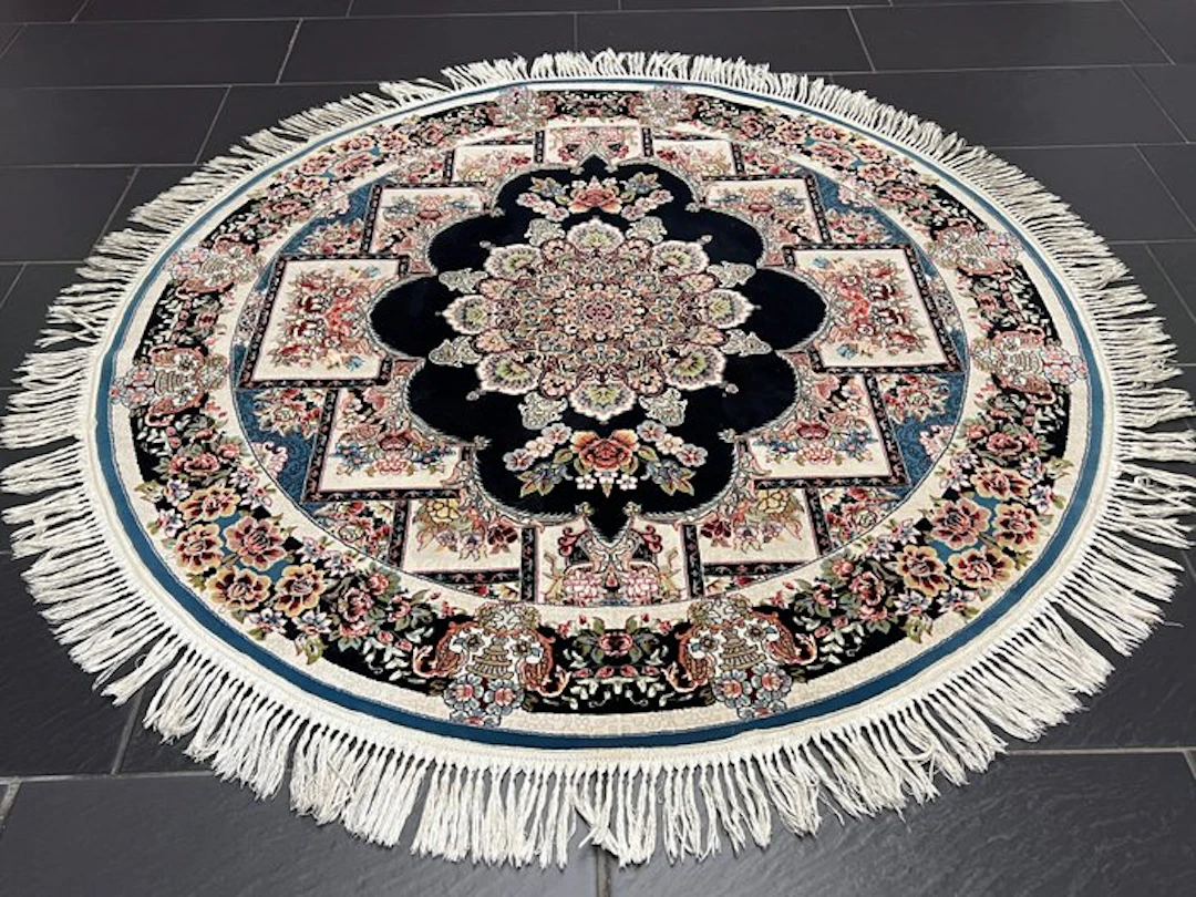 Magnificent Hereke silk carpet - Carpet - 155 cm - 155 cm