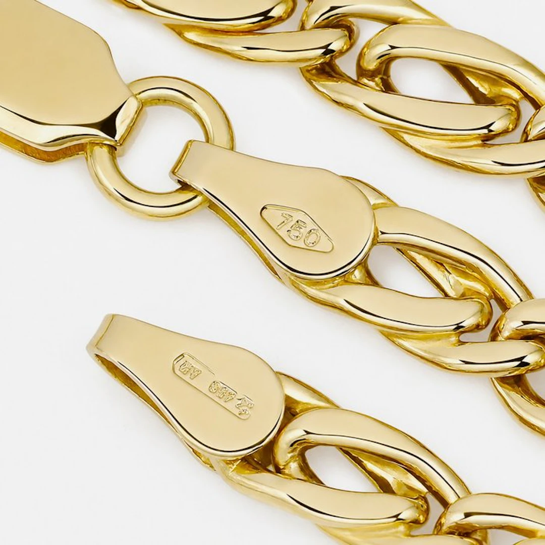 Necklace - 18 kt. Yellow gold - Made in Italy - Handmade