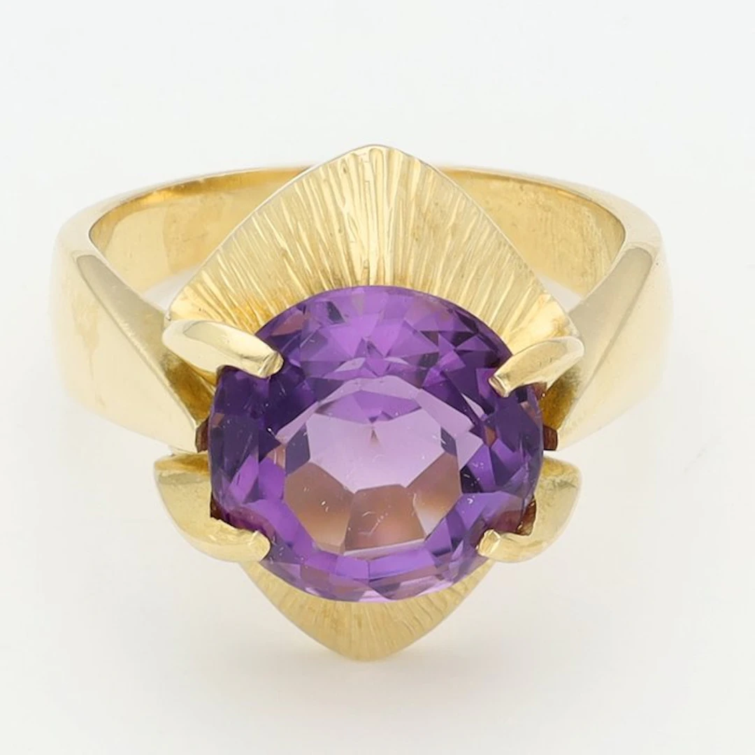 Ring - 18 kt. Yellow gold Spinel