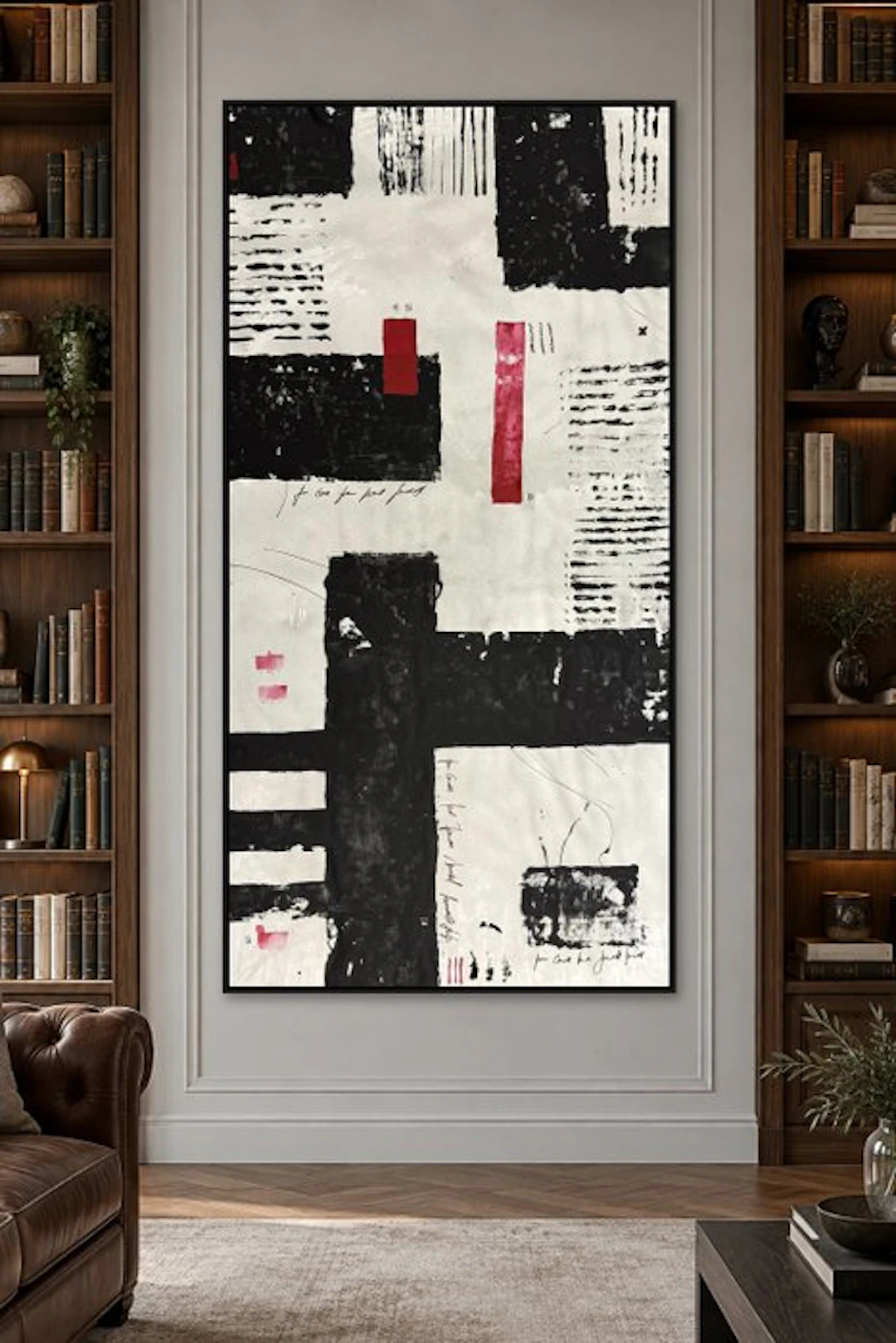 Laura Pinchete - Desestructuras en negro y rojo. XXXL