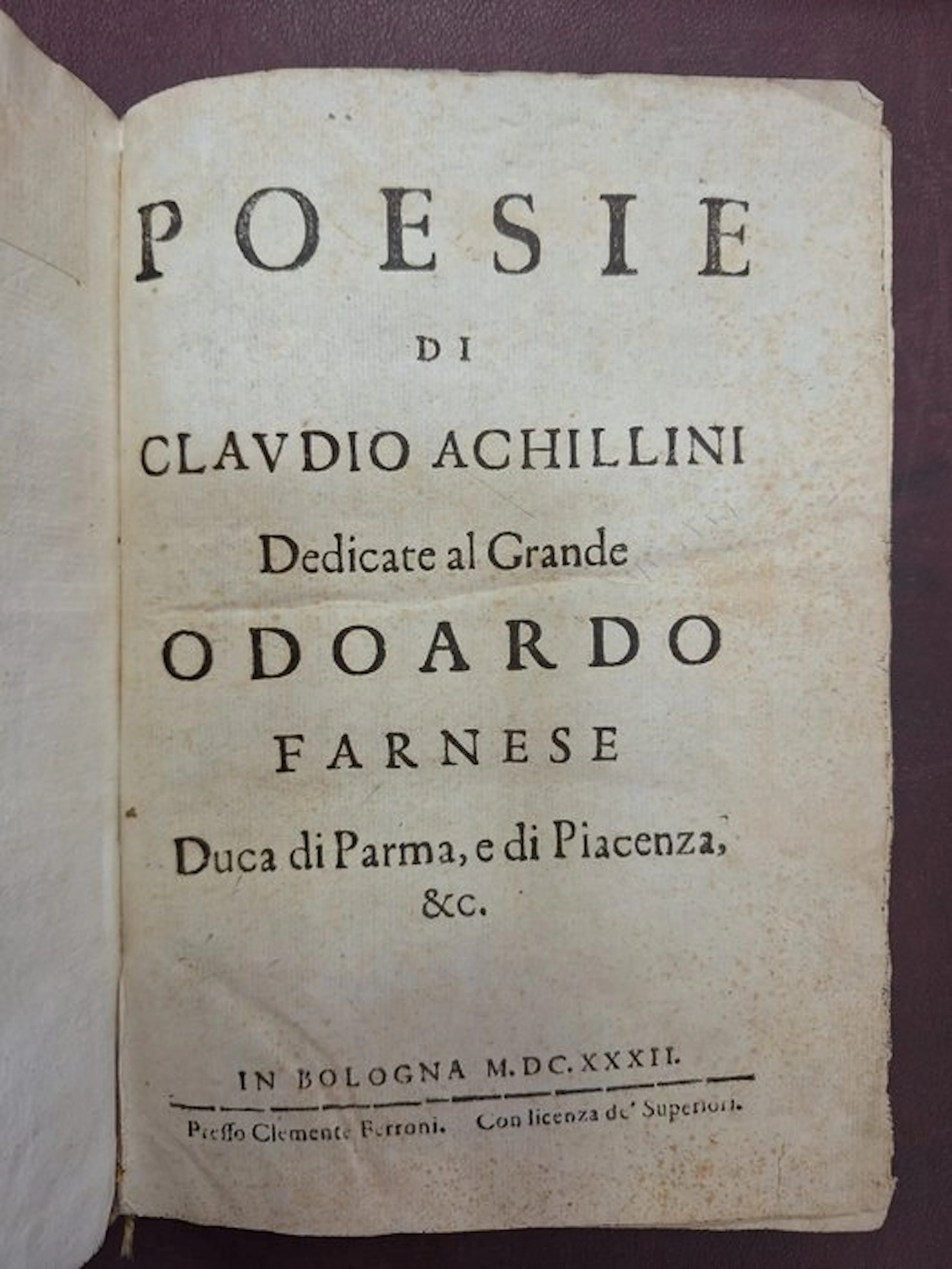 Claudio Achillini - Poesie di Claudio Achillini dedicate...