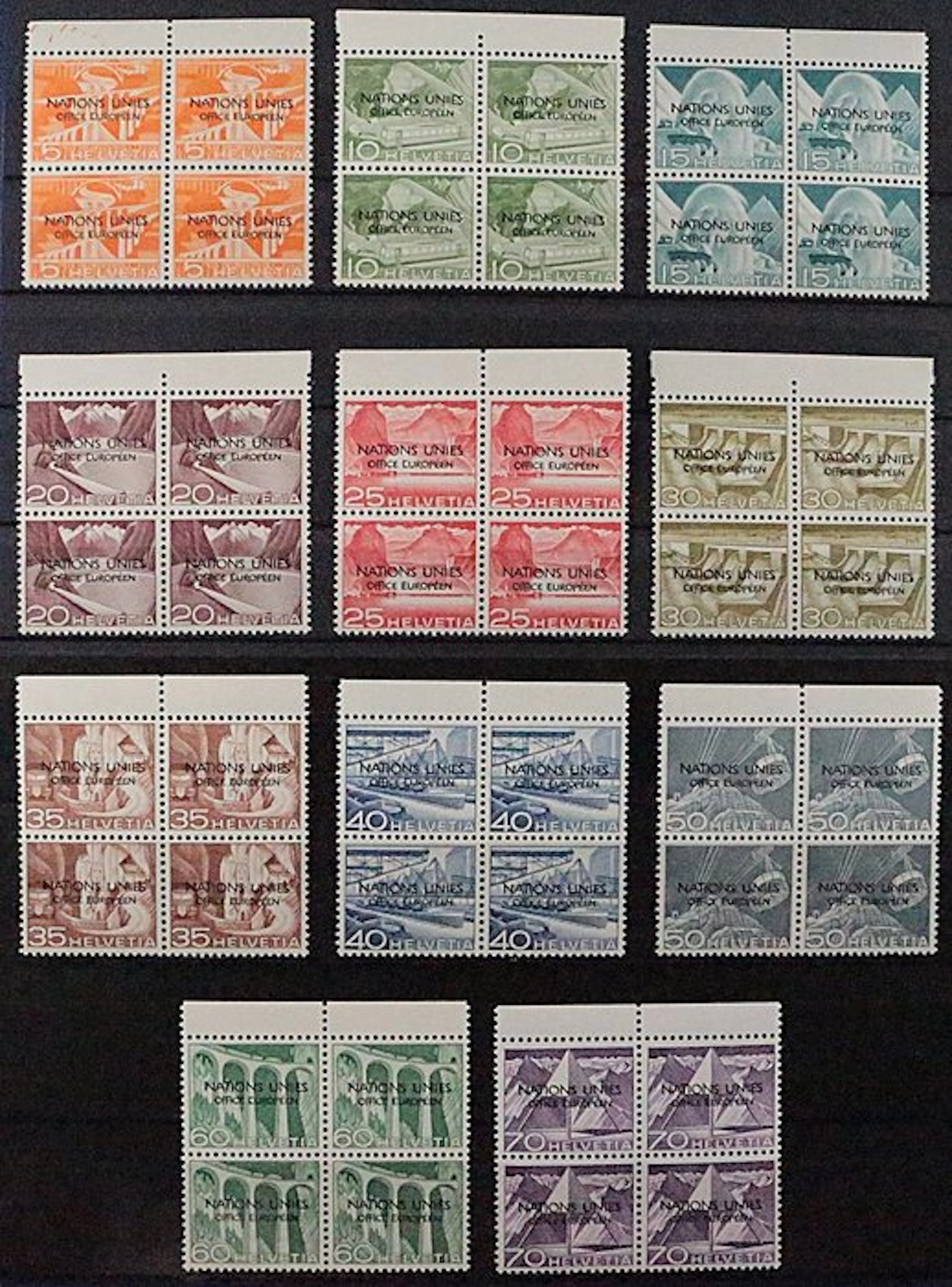 Switzerland 1950 - SCHWEIZ ONU 1-11 I