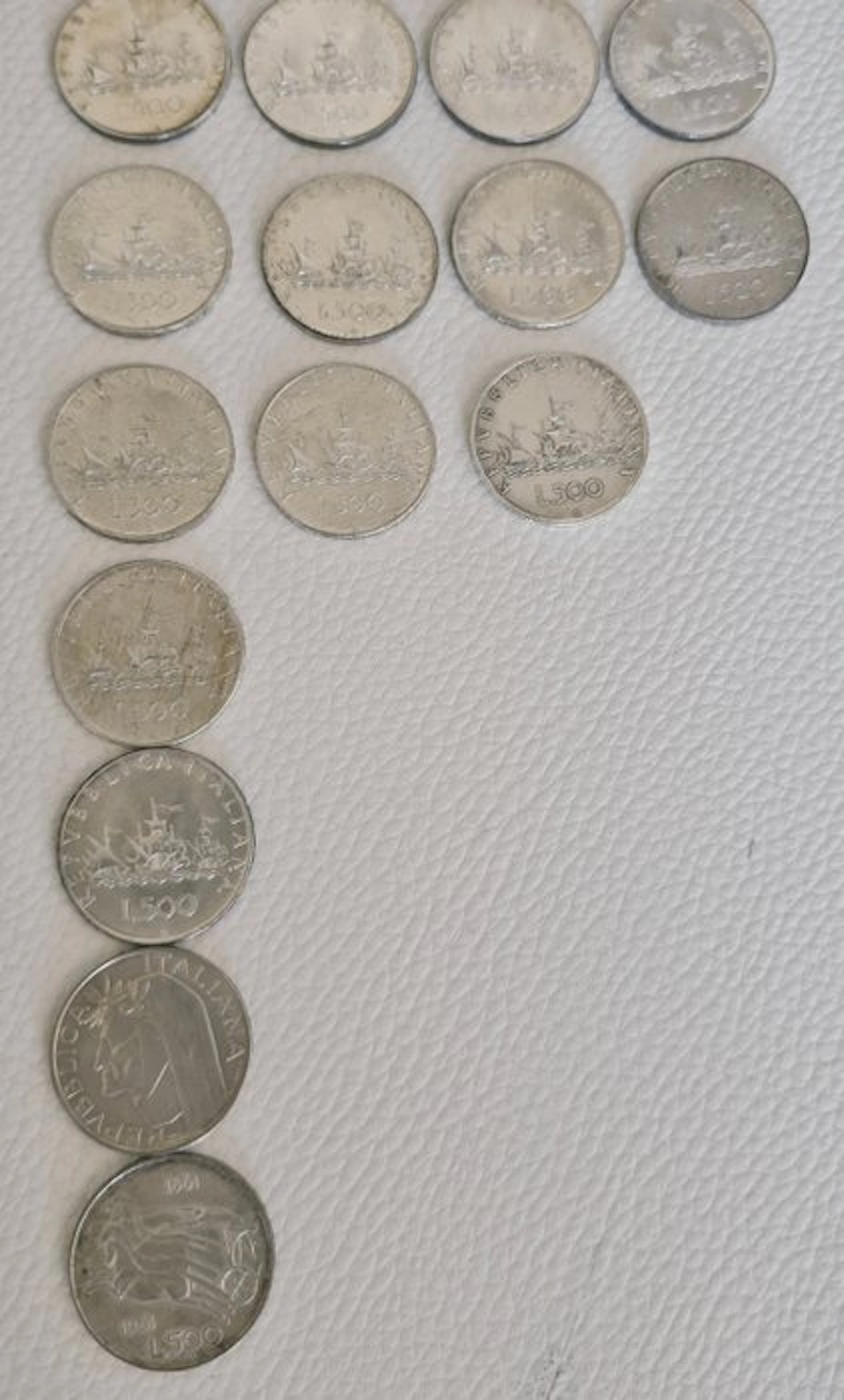 . Italy - Italian Republic 500 Lire argento (15 monete)