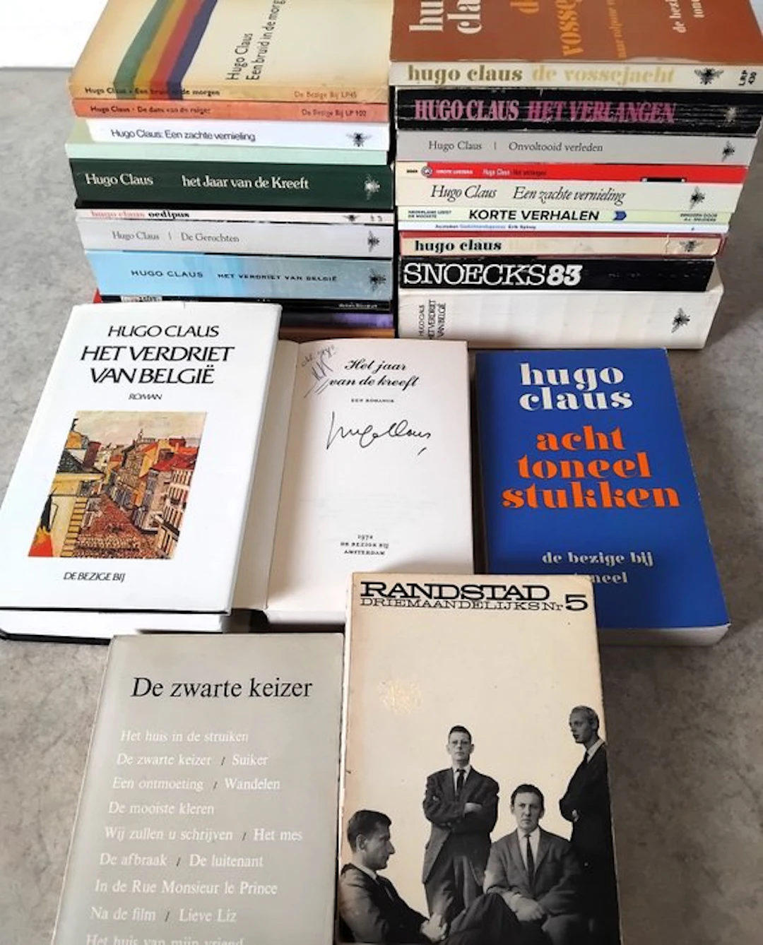 Hugo Claus - 27 boeken, waaronder gesigneerd werk en eerste drukken - 1960-2015