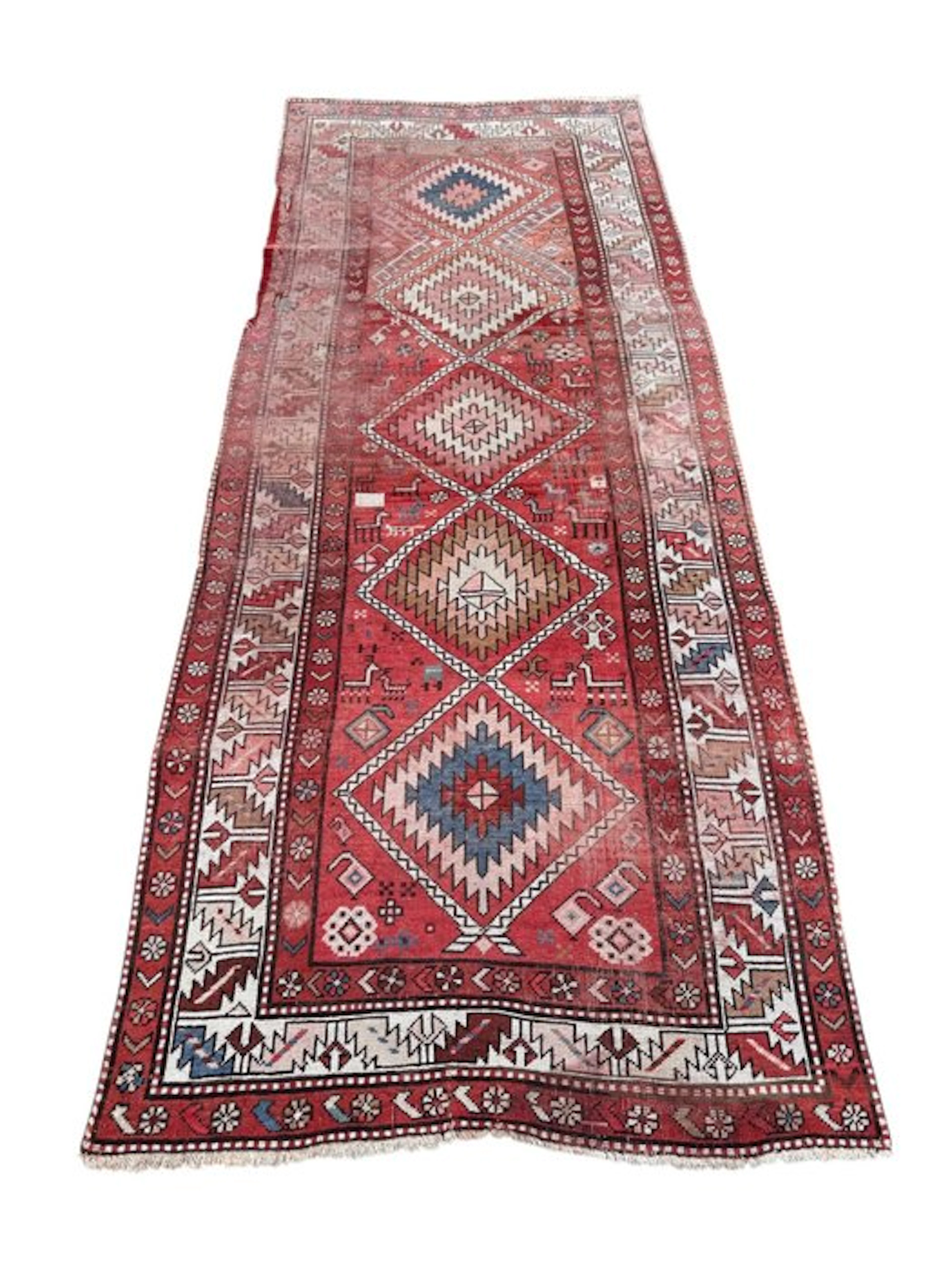 Azeri, Kazak - Rug - 267 cm - 108 cm - No Reserve !