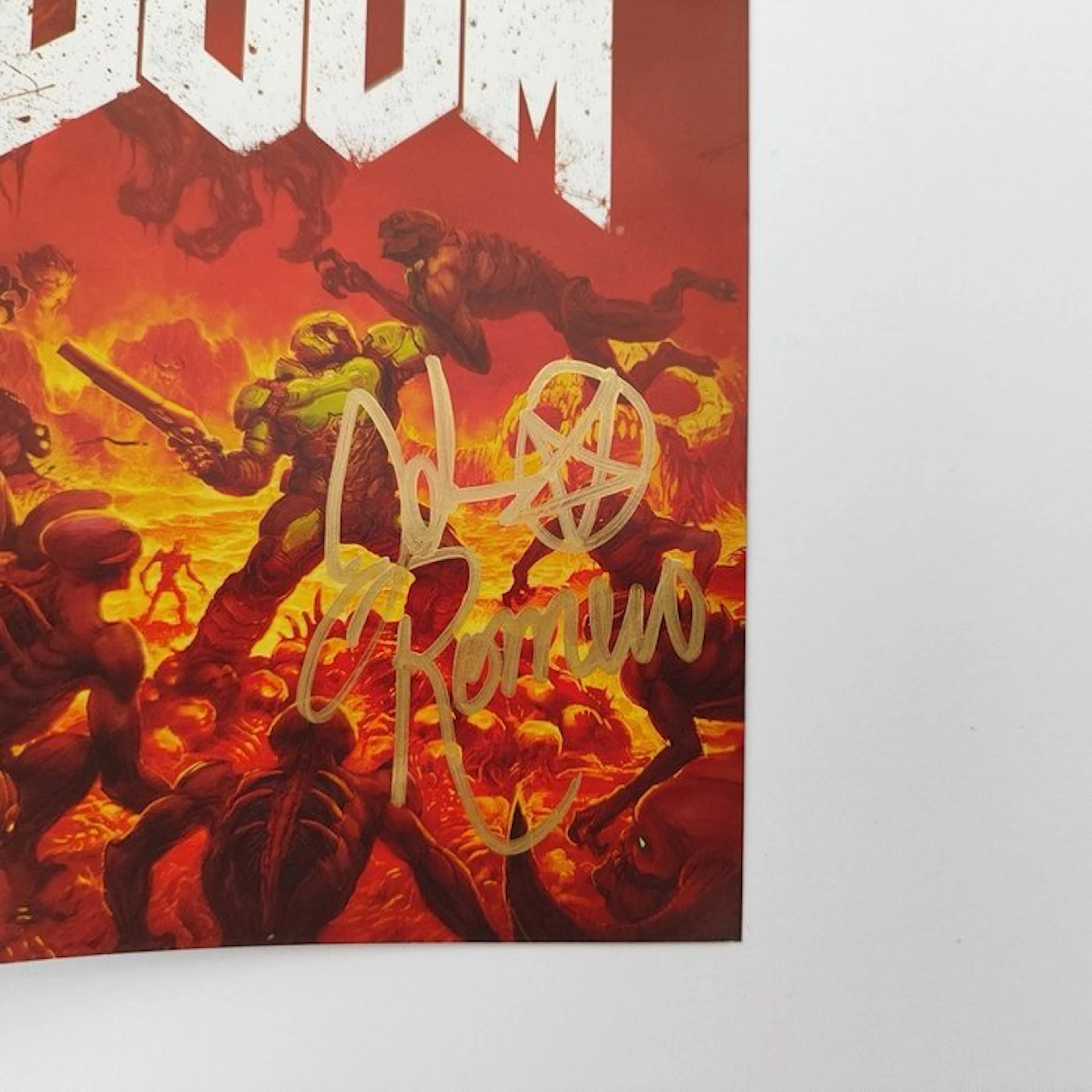 Sony - Playstation 4 - Doom Autographed by John Romero...