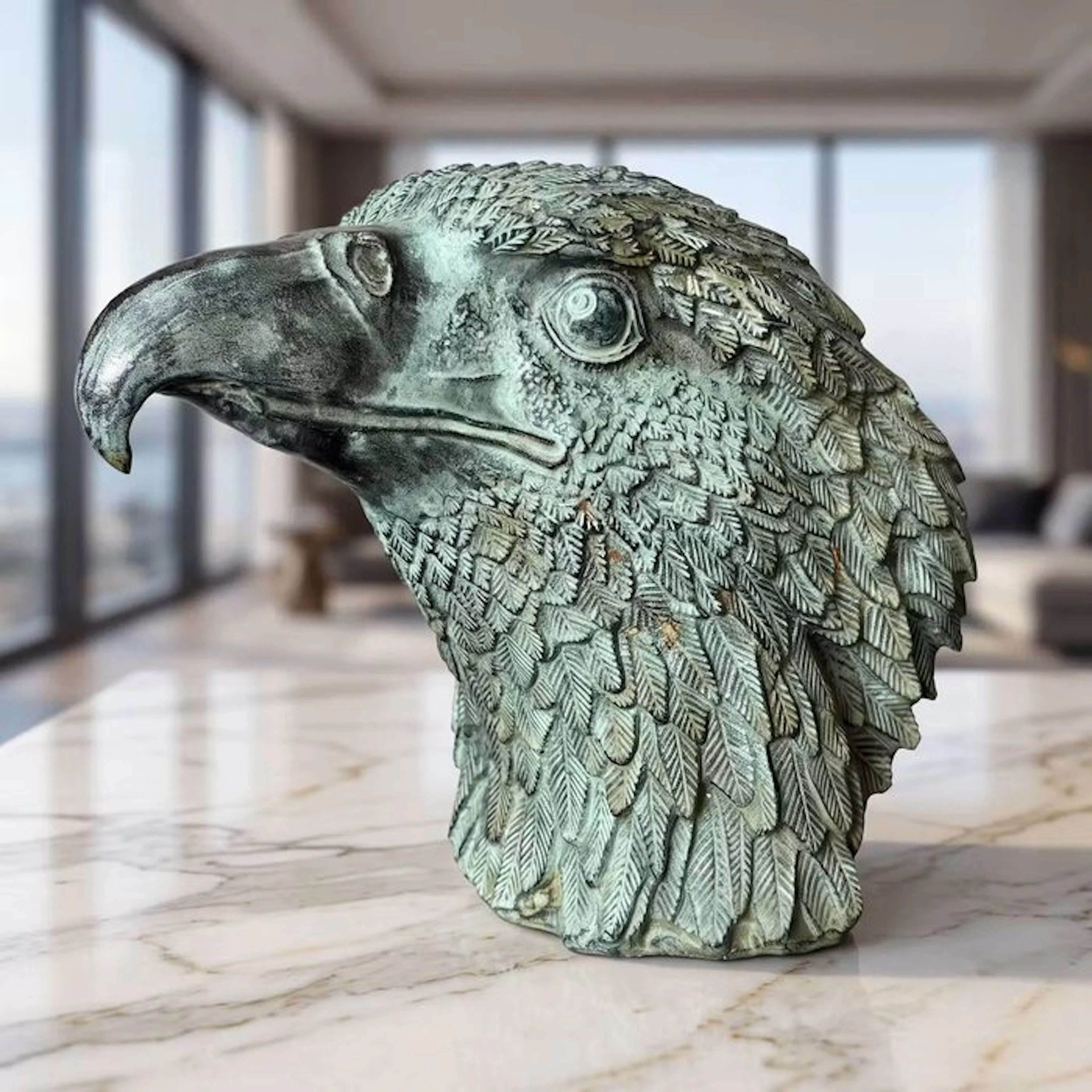 Statue, Exclusief adelaar sculptuur - 20.5 cm - Bronze