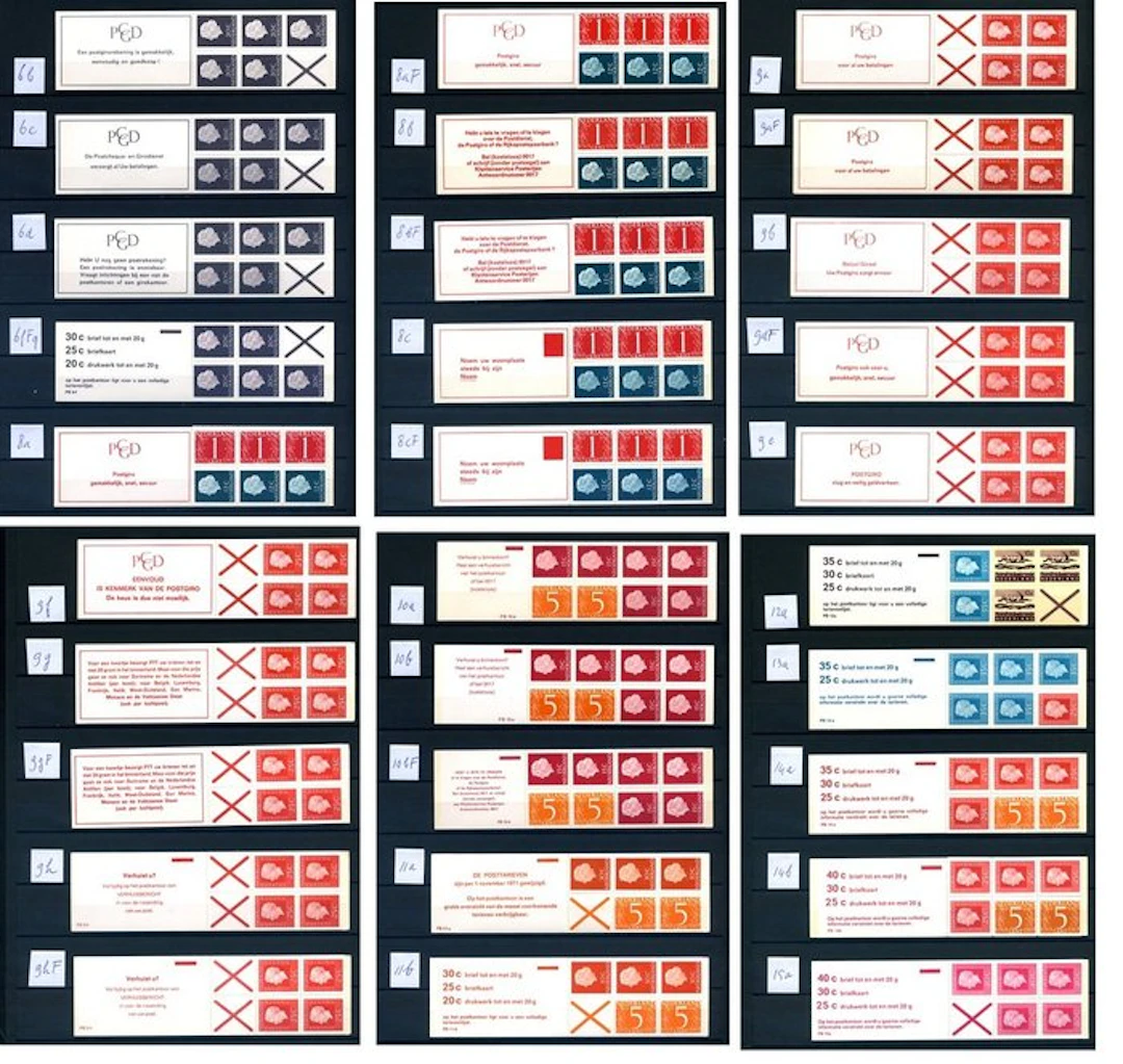 Netherlands 1966/1973 - Collection of better stamp booklets.