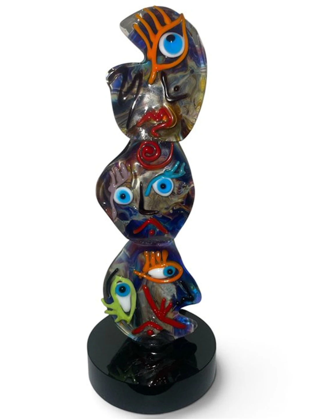 Sculpture, Totem - 22 cm - Glass