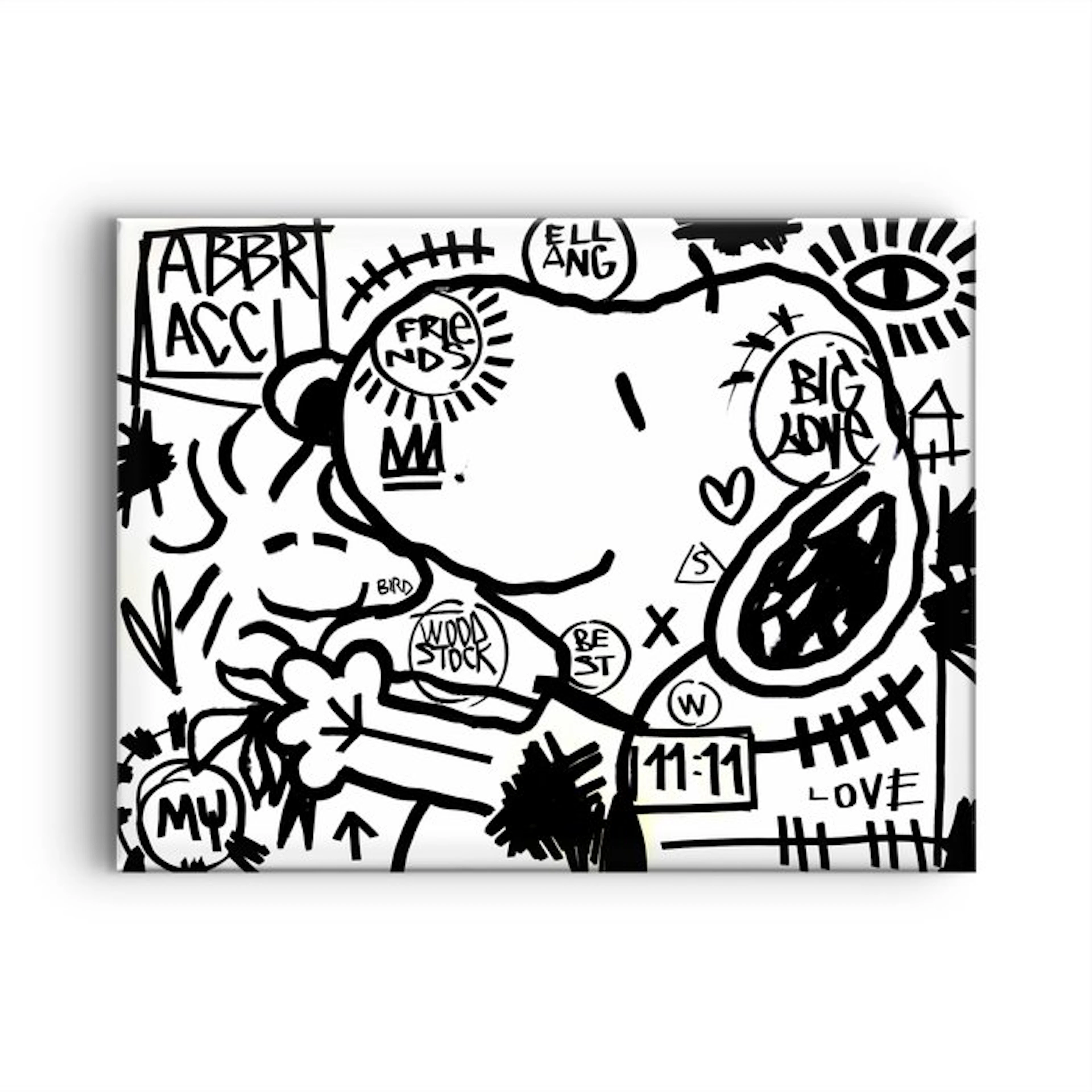 LACRISS (1990) - Snoopy & Woodstock 11:11 Black & White...