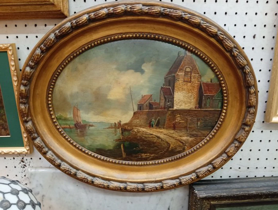Dutch school (XX) - Paesaggio fiammingo