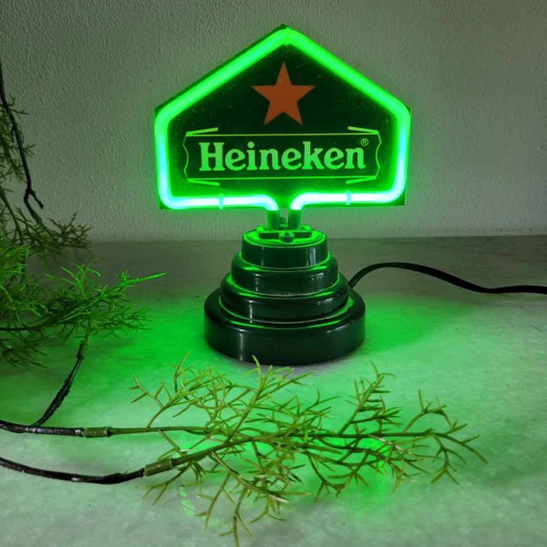Heineken Bier Reclame, Neon Lichtreclame, 1980 - Lighted sign - Neon