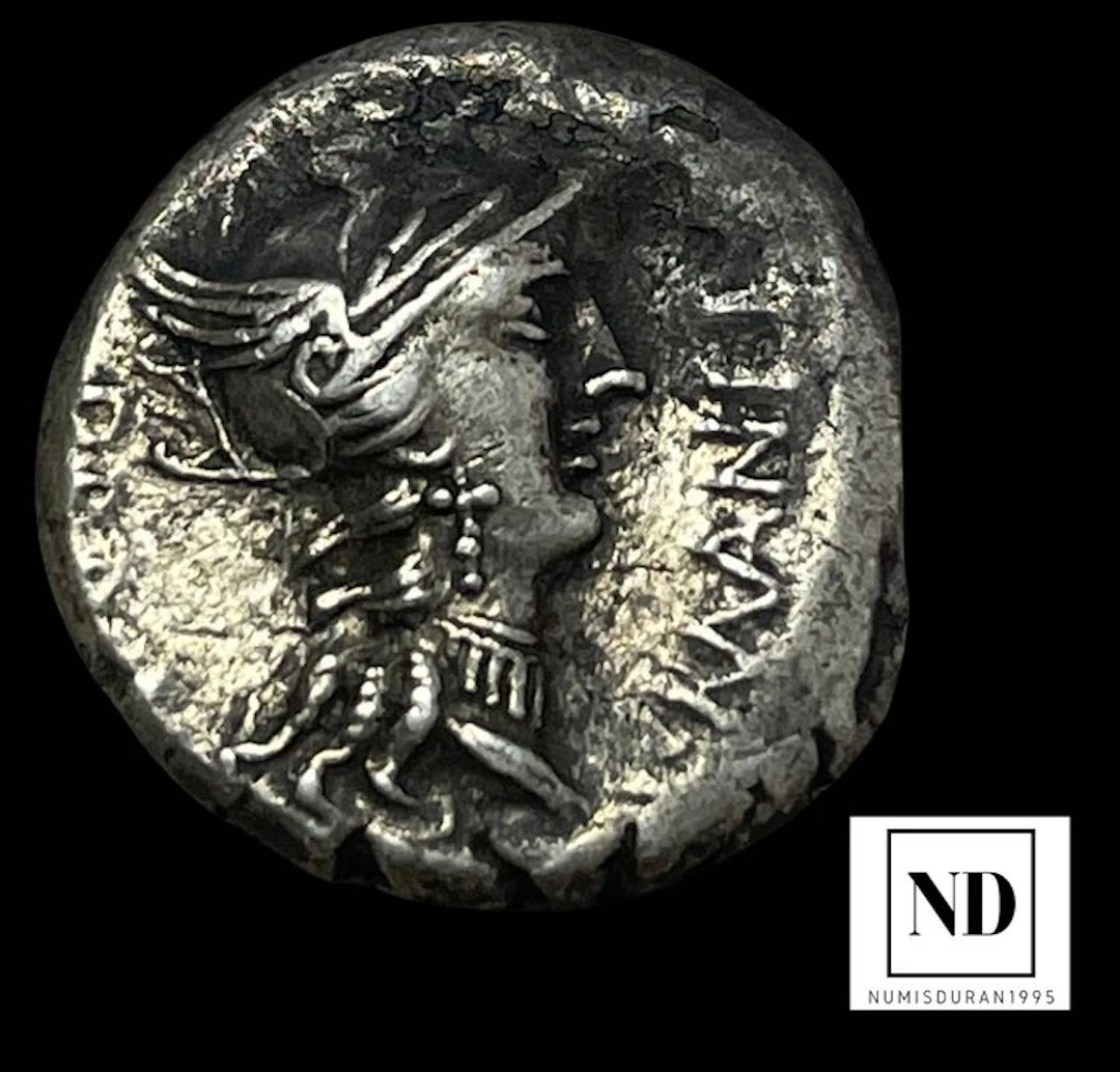 Roman Republic. L. Manlius Torquatus, 82 BC. Denarius Roma