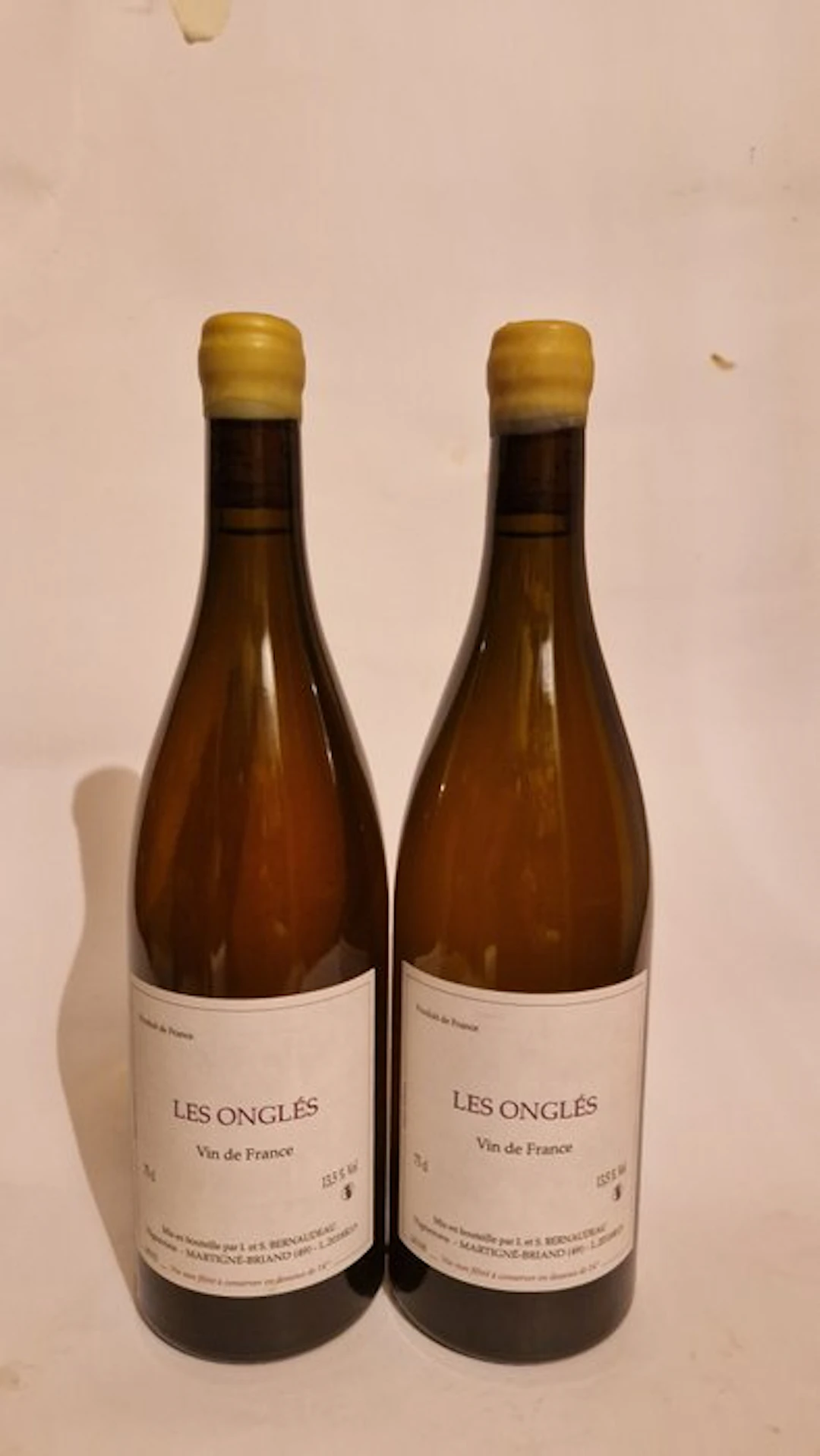 2018 S.Bernaudeau "Les Onglés" - Anjou - 2 Bottle (0.75L)