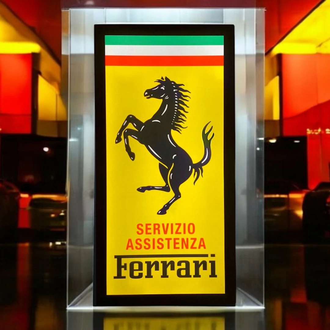 Ferrari Illuminated lightbox - Lighted sign - Ferrari...