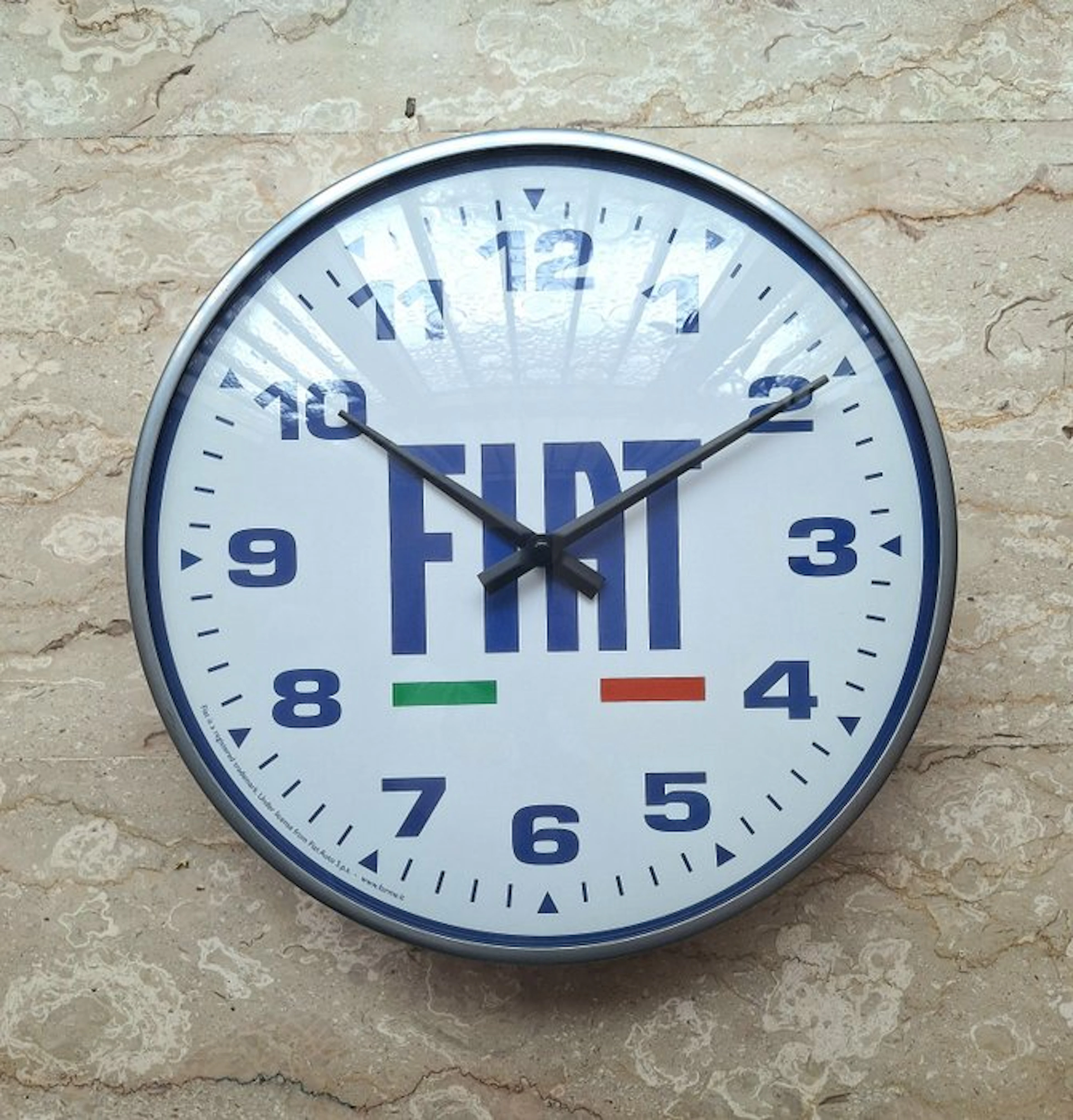 Wall clock - FIAT - Vintage Metal, Glass - two thousand