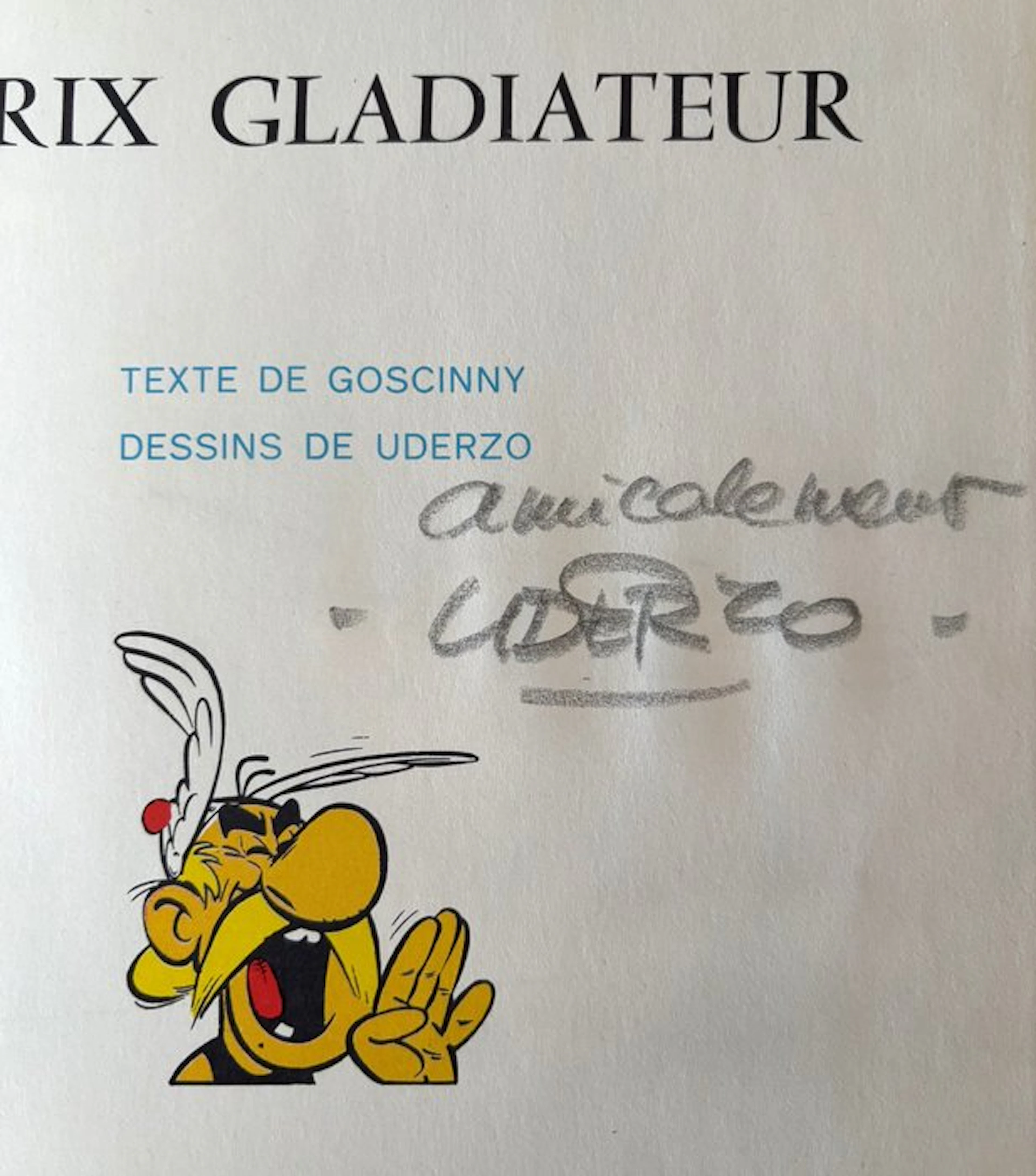Asterix T4 + dédicace manuscrite - Première édition au...