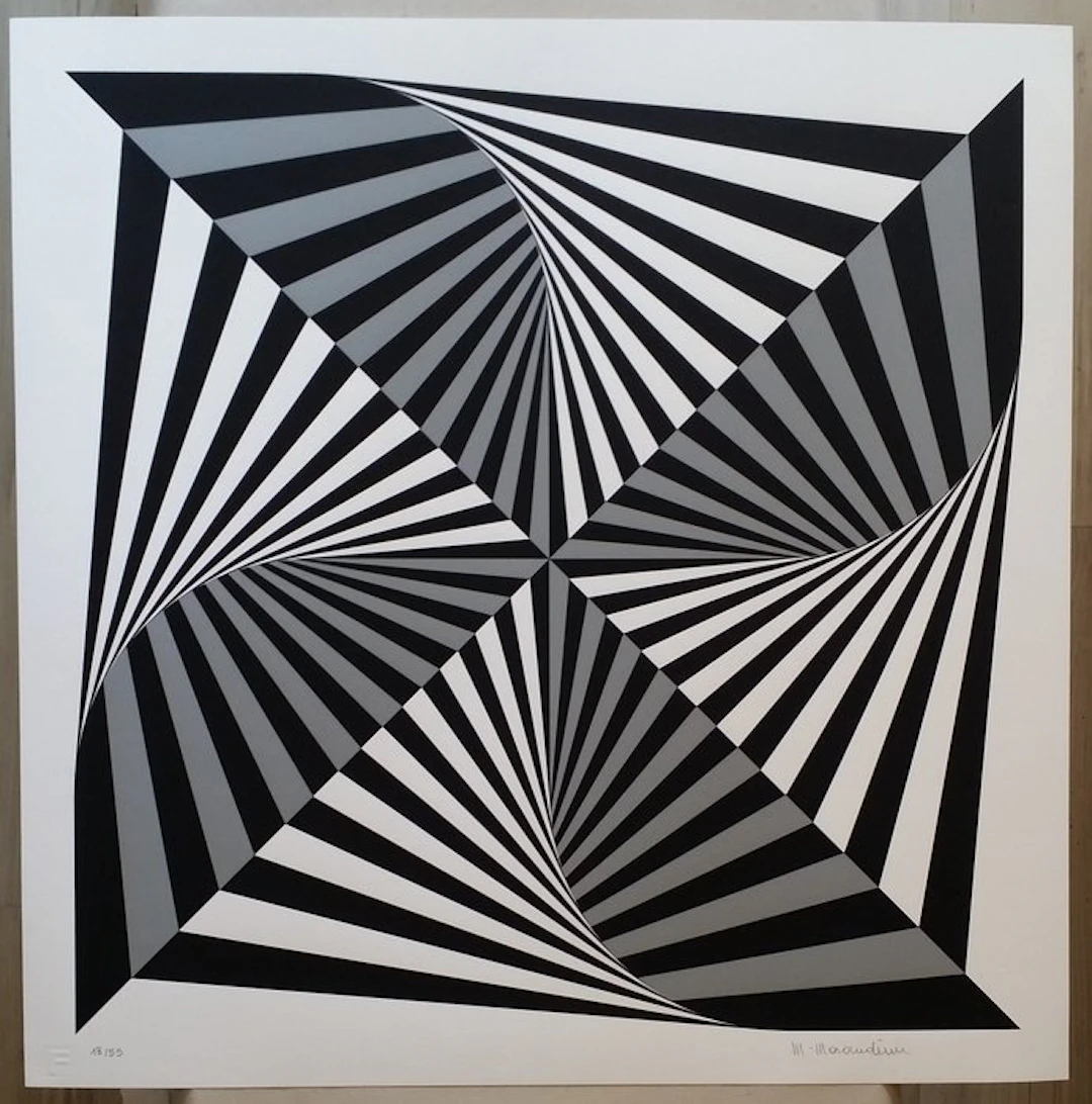 Marcello Morandini (1940) - Geometrische Komposition / OP ART